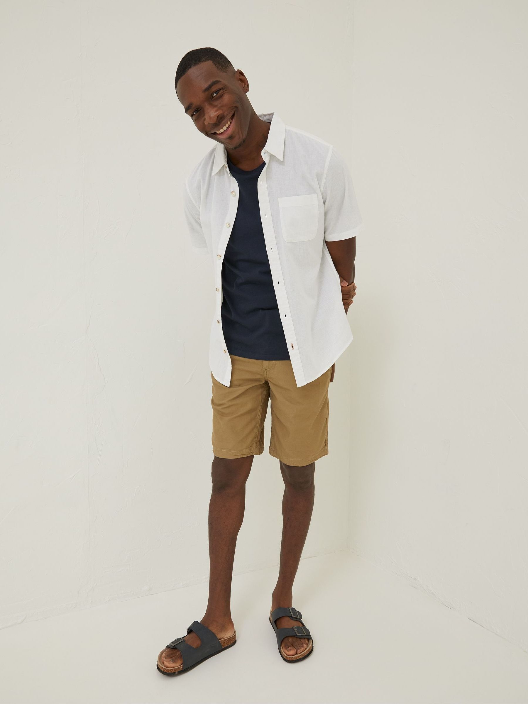 White Bugle Cotton Shirt - Image 1 of 5