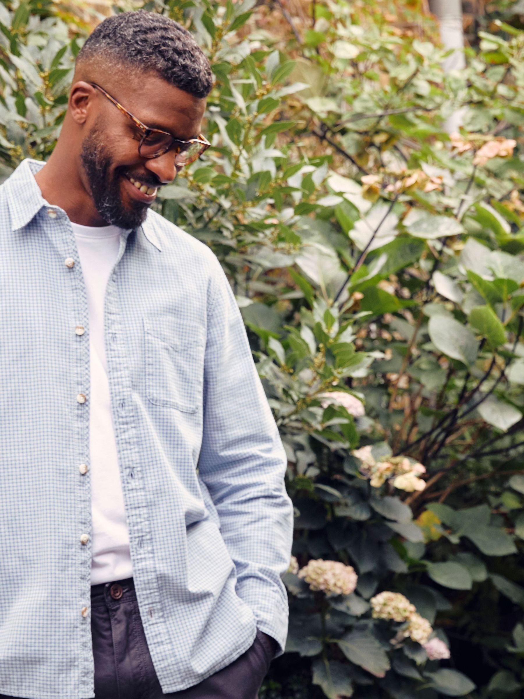 Blue Gower Gingham Shirt - Image 2 of 6