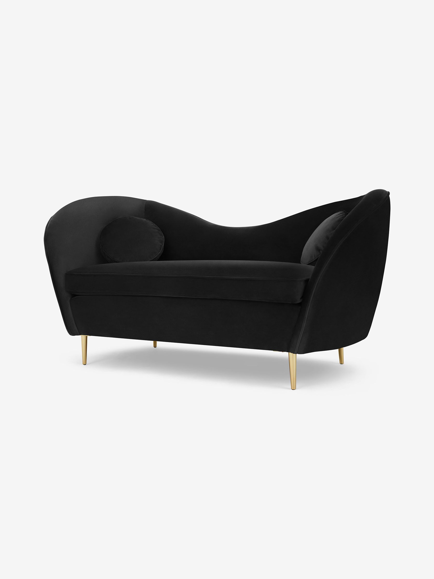 Kooper 2 Seater Sofa in Modern Velvet Charcoal Grey - Image 1 of 8