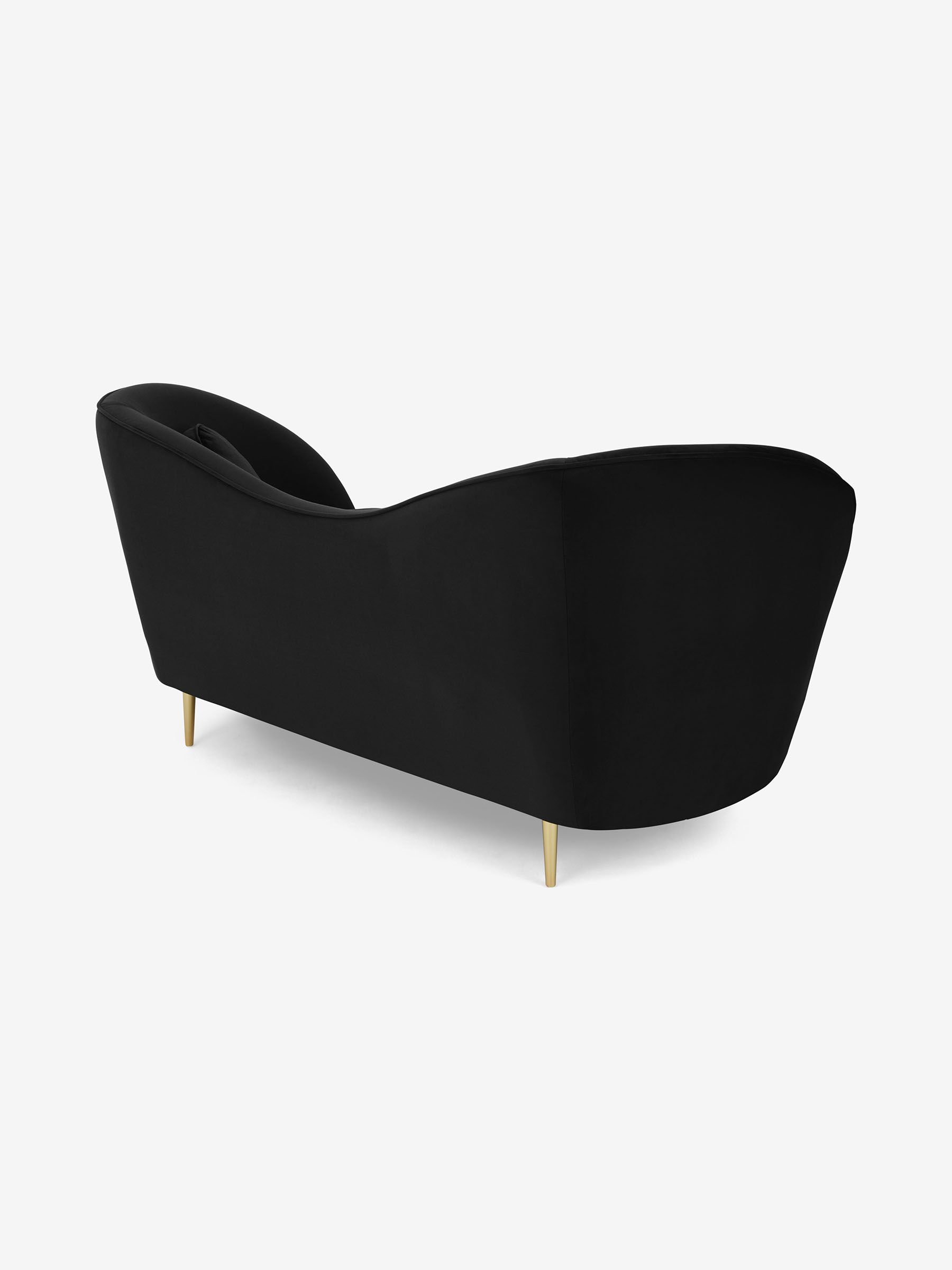 Kooper 2 Seater Sofa in Modern Velvet Charcoal Grey - Image 2 of 8