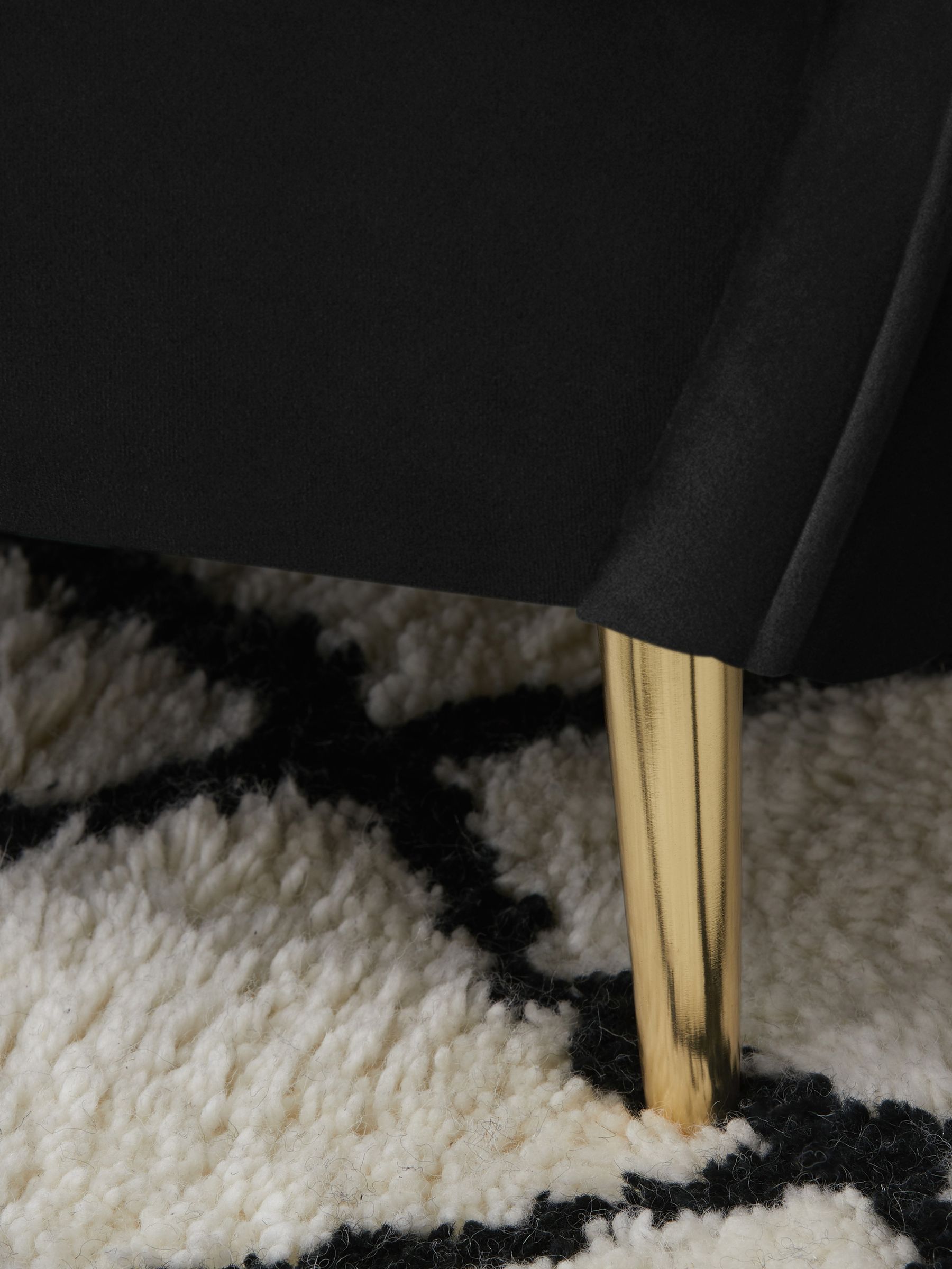 Kooper 2 Seater Sofa in Modern Velvet Charcoal Grey - Image 5 of 8