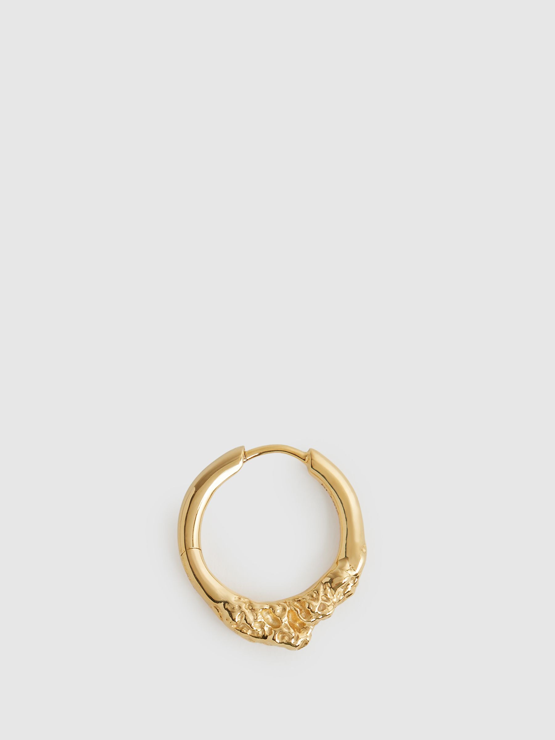 Maria Black Huggie Earring in Gold - Image 1 of 8