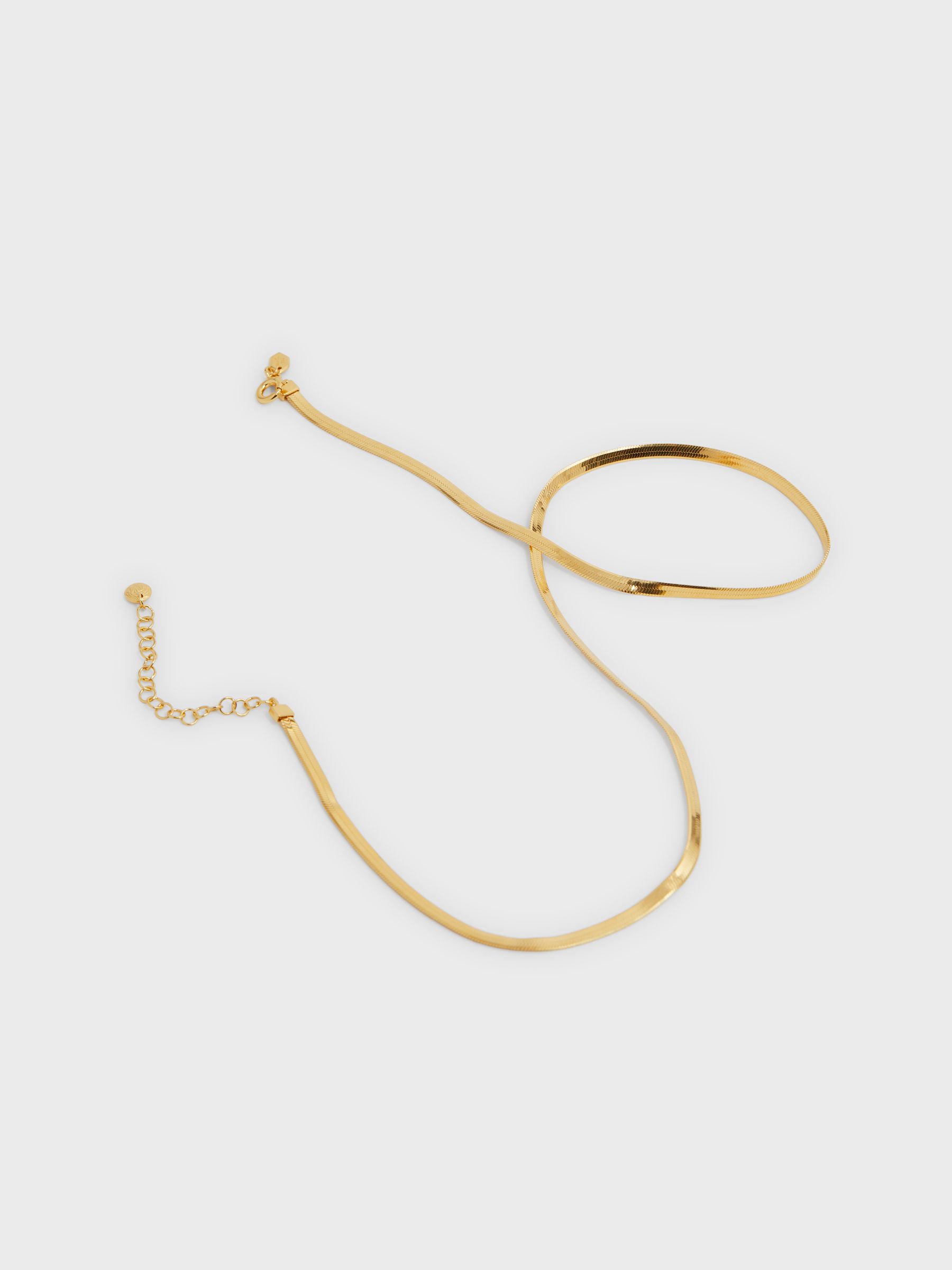Maria Black Chain Necklace in Gold - Image 4 of 5