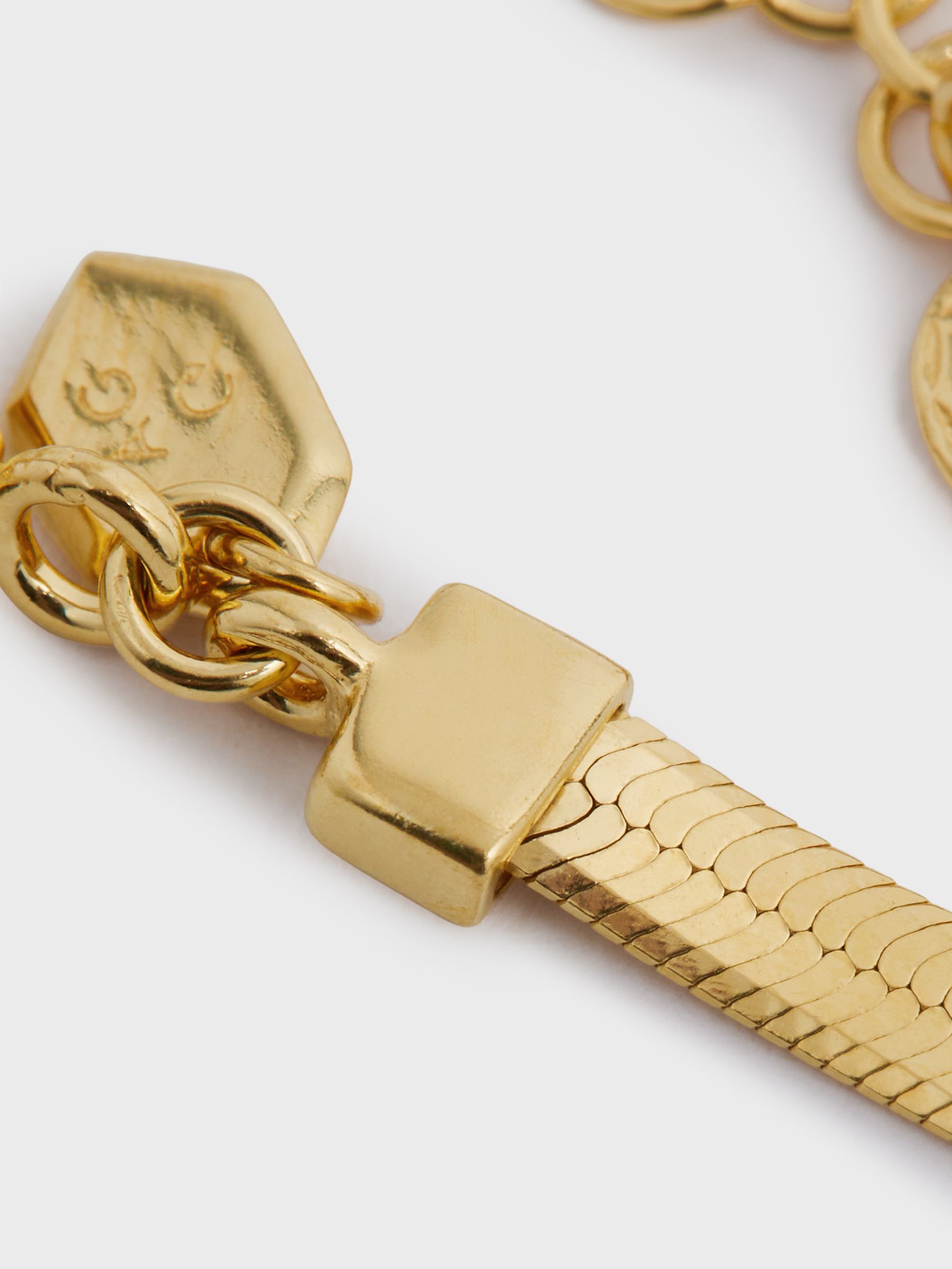 Maria Black Chain Necklace in Gold - Image 5 of 5