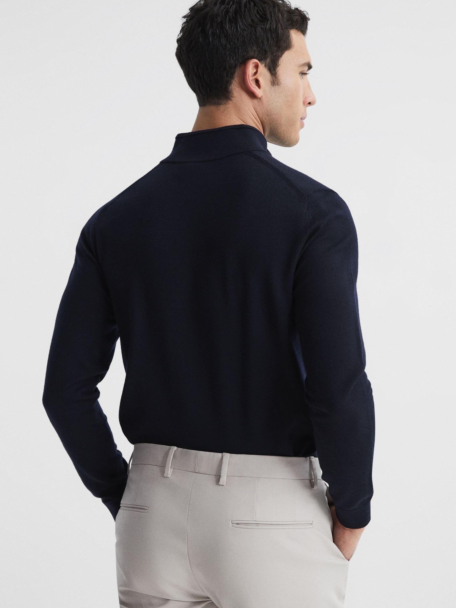 Merino Wool Zip-Neck Jumpers 2 Pack in Multi - Image 5 of 5