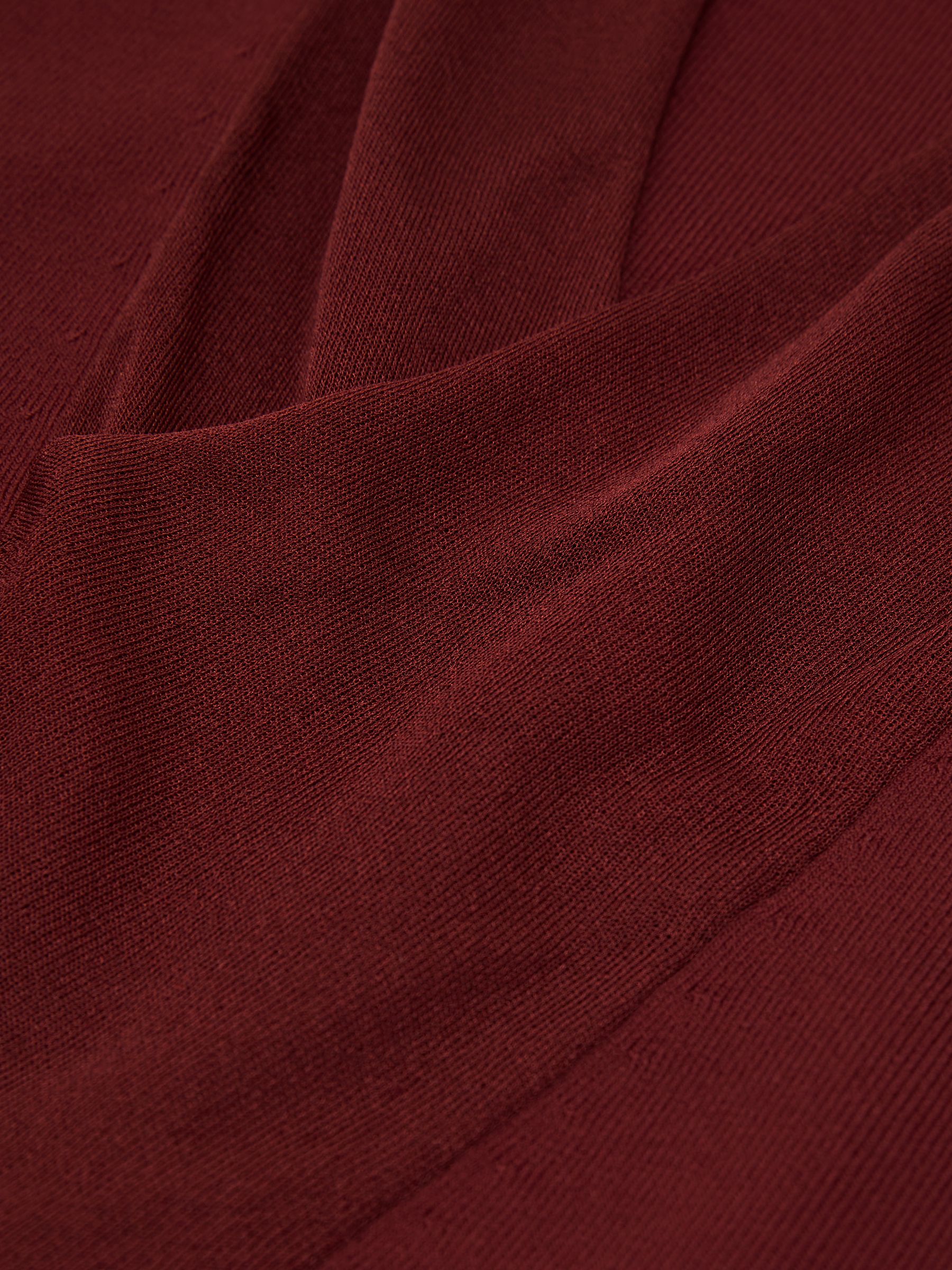 Cowl-Neck Knitted Sleeveless Top in Claret Red - Image 7 of 7