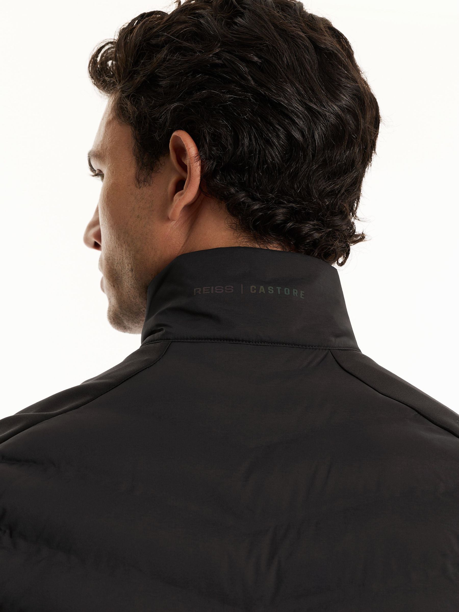 Reiss | Castore Gilet matelassé hybride noir - Image 5 de 11