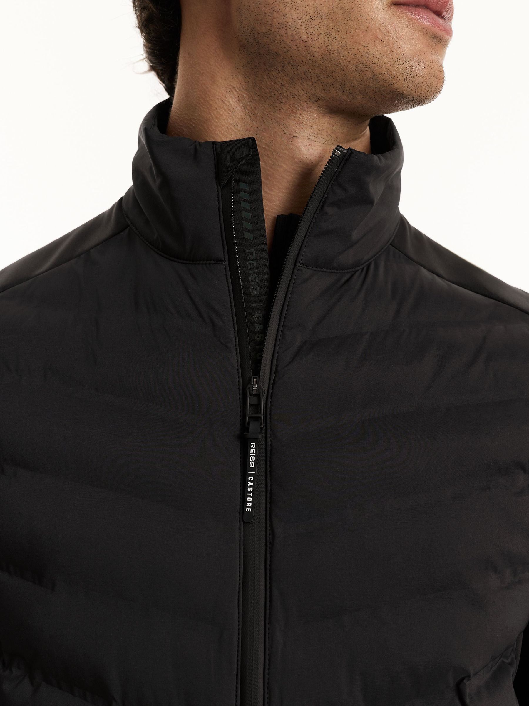 Reiss | Castore Gilet matelassé hybride noir - Image 7 de 11