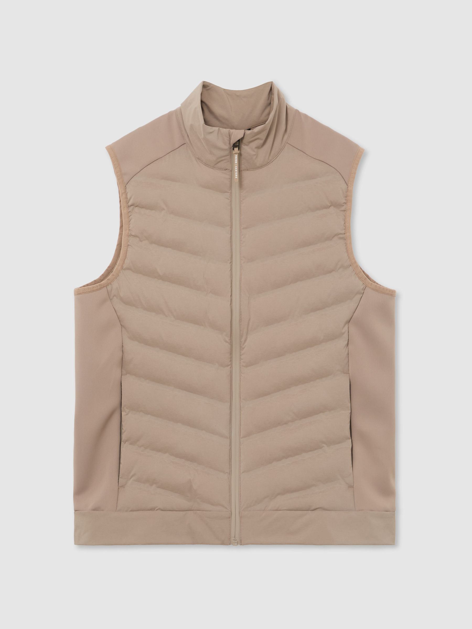 Gilet matelassé hybride Reiss | Castore beige - Image 2 de 10