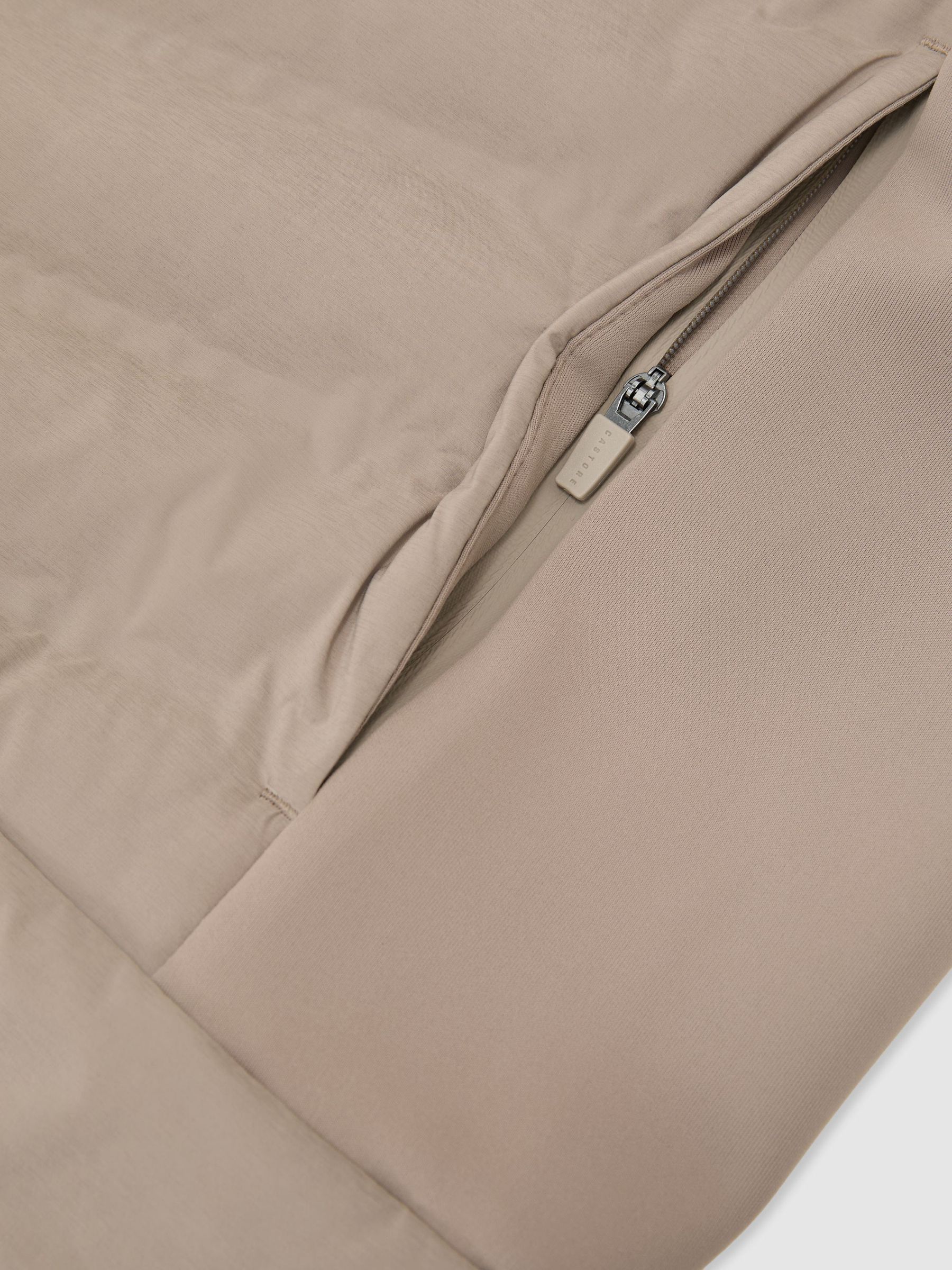 Gilet matelassé hybride Reiss | Castore beige - Image 9 de 10