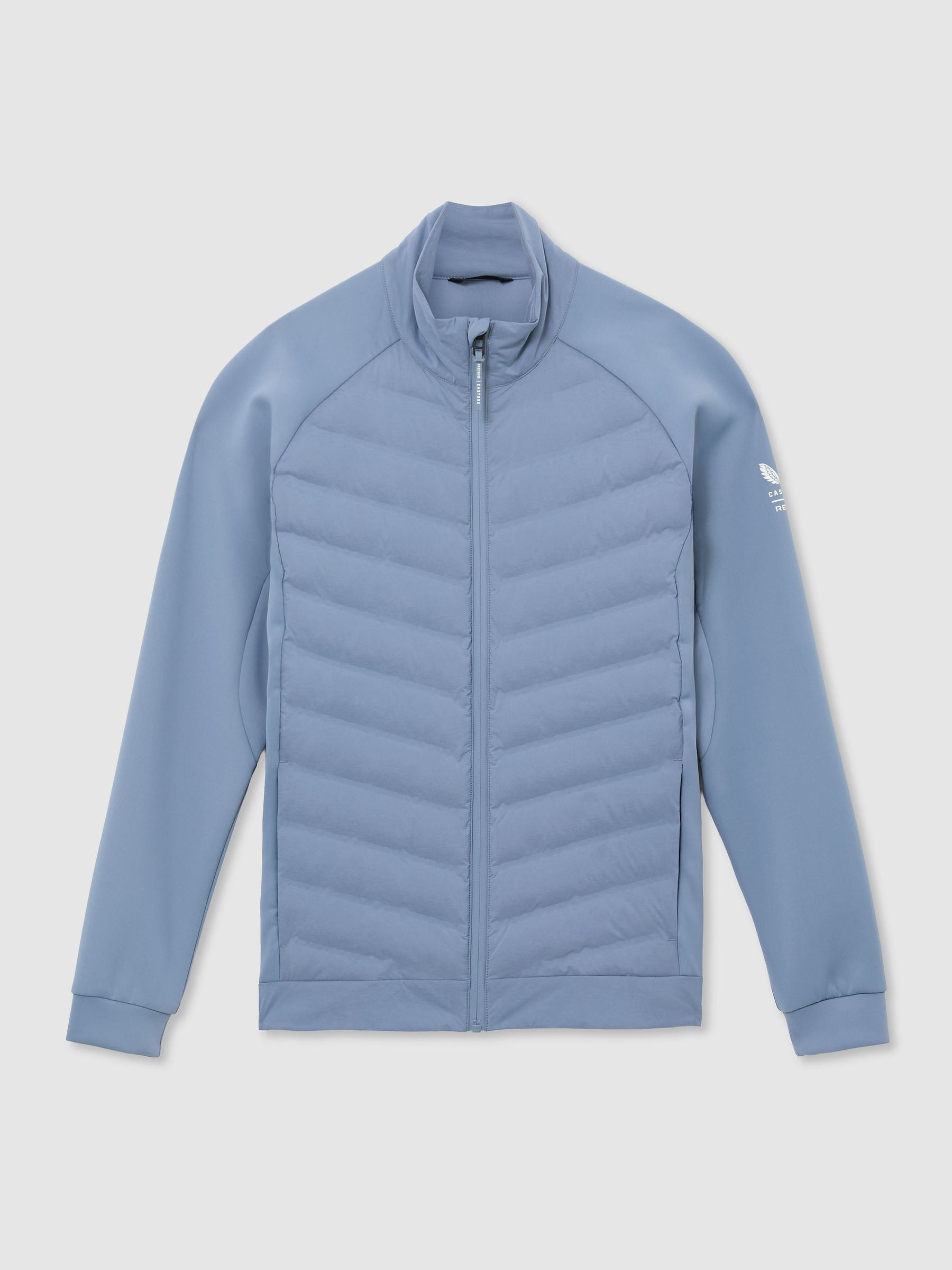 Reiss | Castore Hybrid Quilted Jacket in Blue - Image 2 of 11