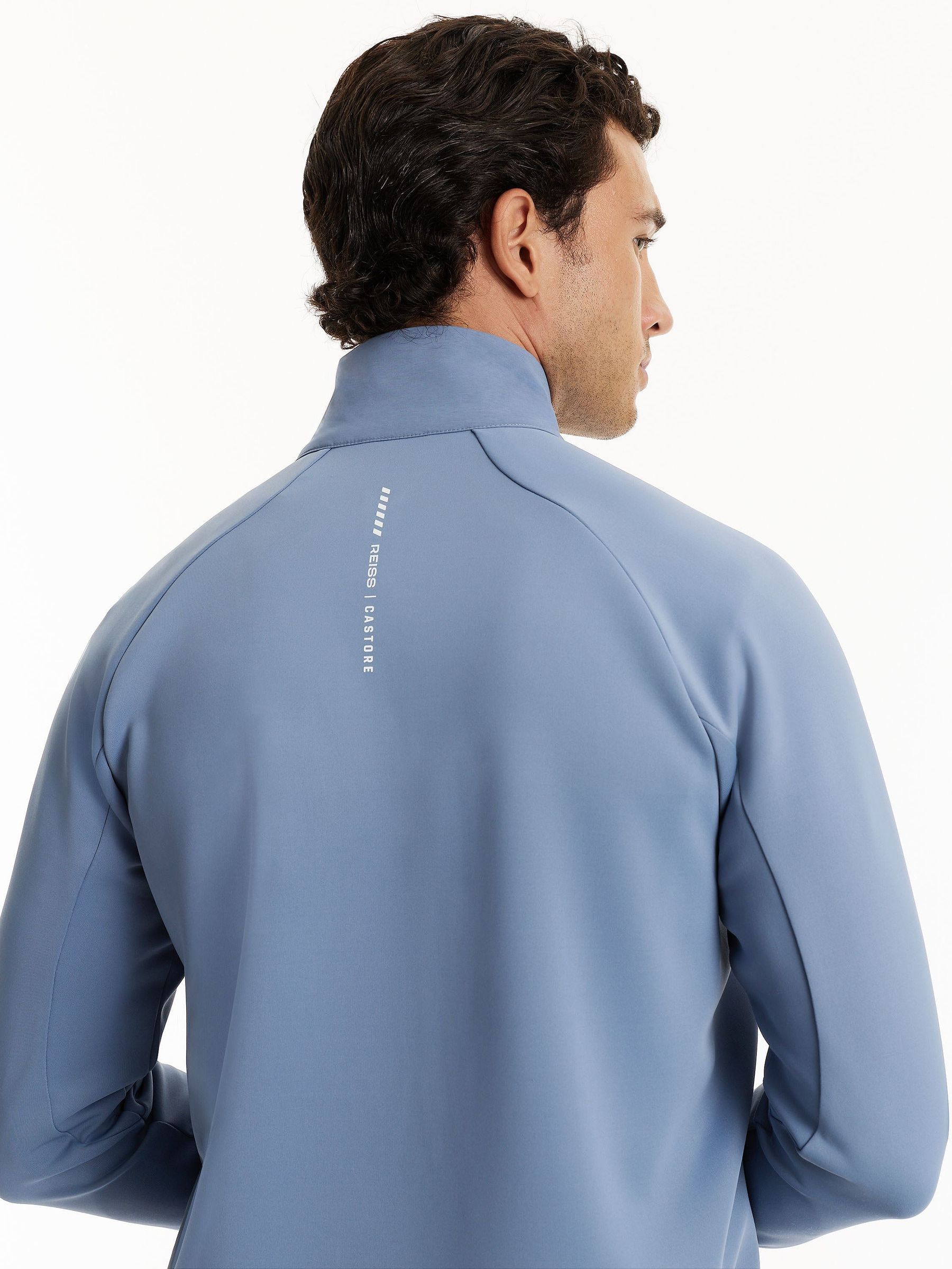 Reiss | Castore Hybrid Quilted Jacket in Blue - Image 6 of 11
