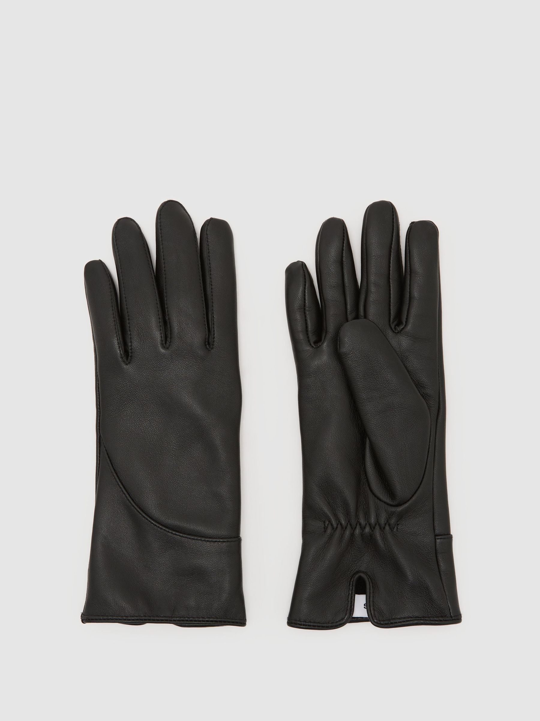 Lederhandschuhe in Schwarz - Bild 1 von 2