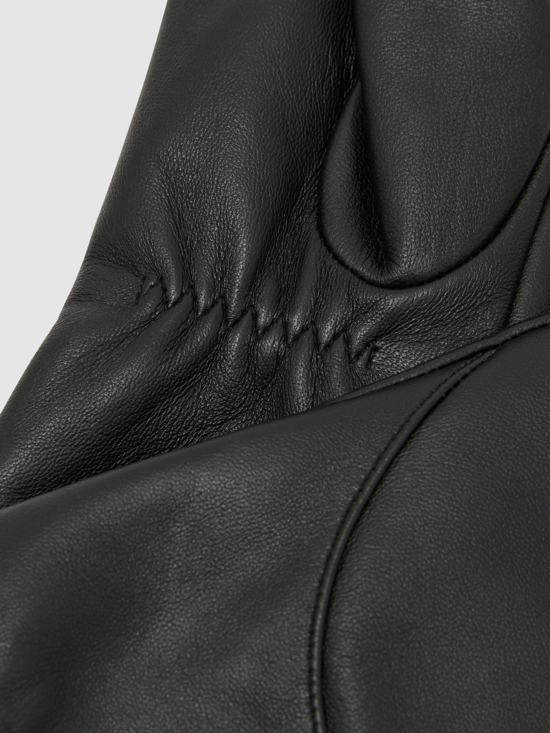 Lederhandschuhe in Schwarz - Bild 2 von 2