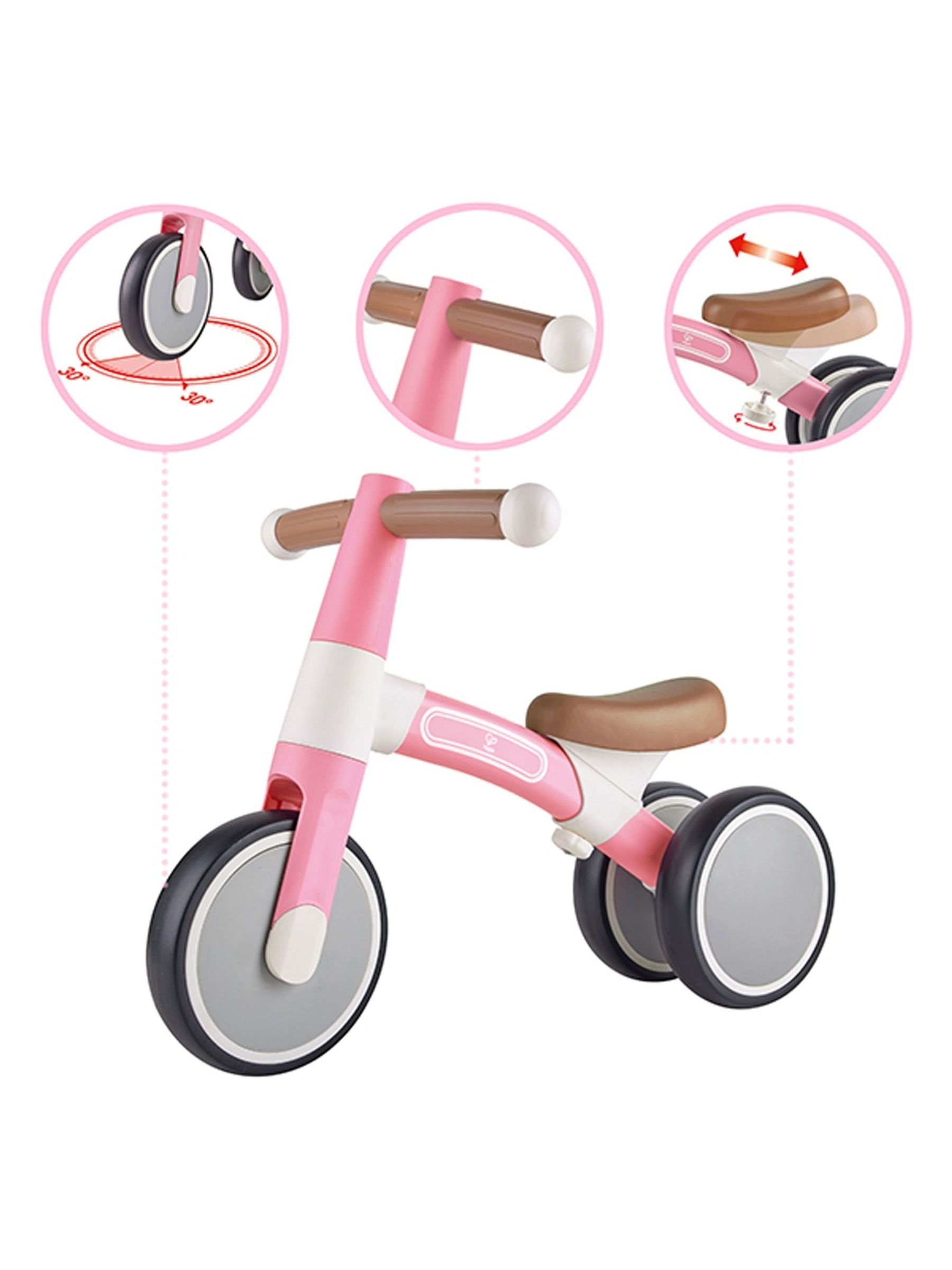 Pink Hape My First Ride Balance Bike Vespa - Image 4 of 6