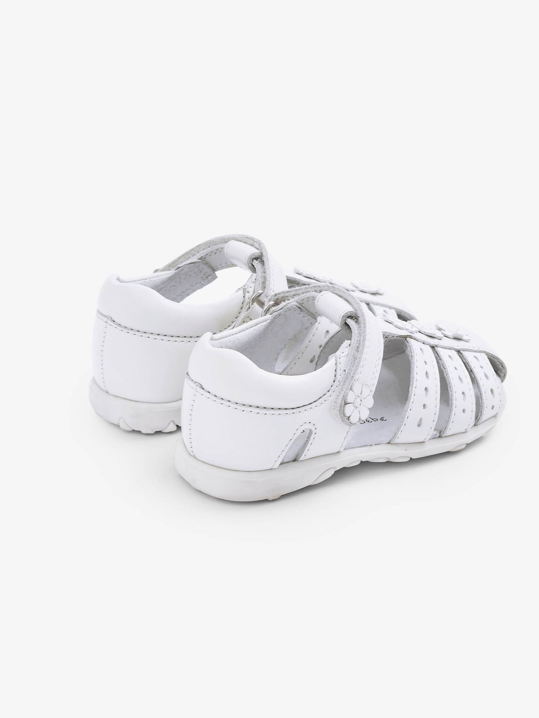 White Start-Rite Flower First Steps Closed Toe Sandals - Image 3 of 3