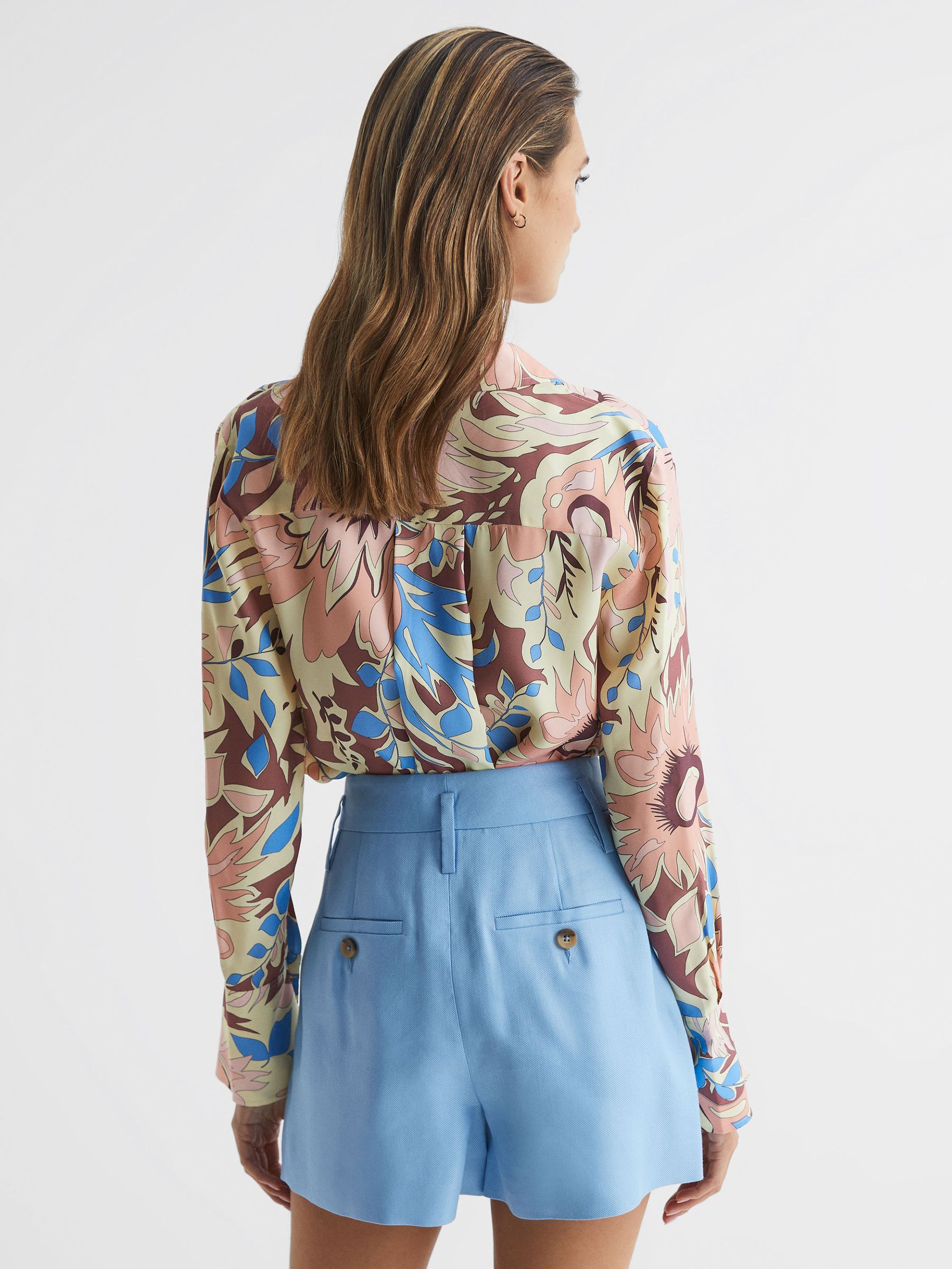 Floral Printed Shirt in Multi - Image 5 of 7