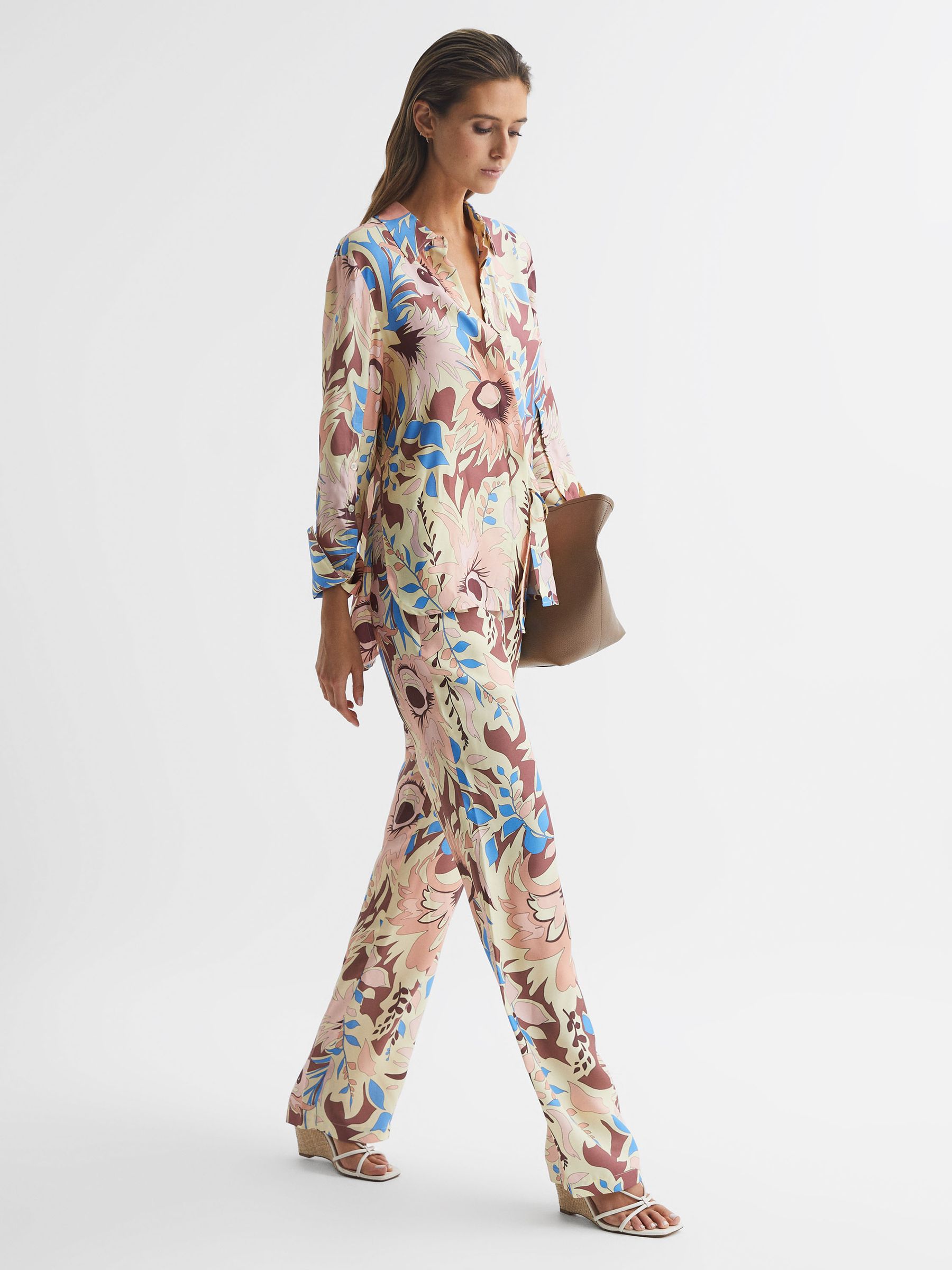 Floral Printed Shirt in Multi - Image 7 of 7
