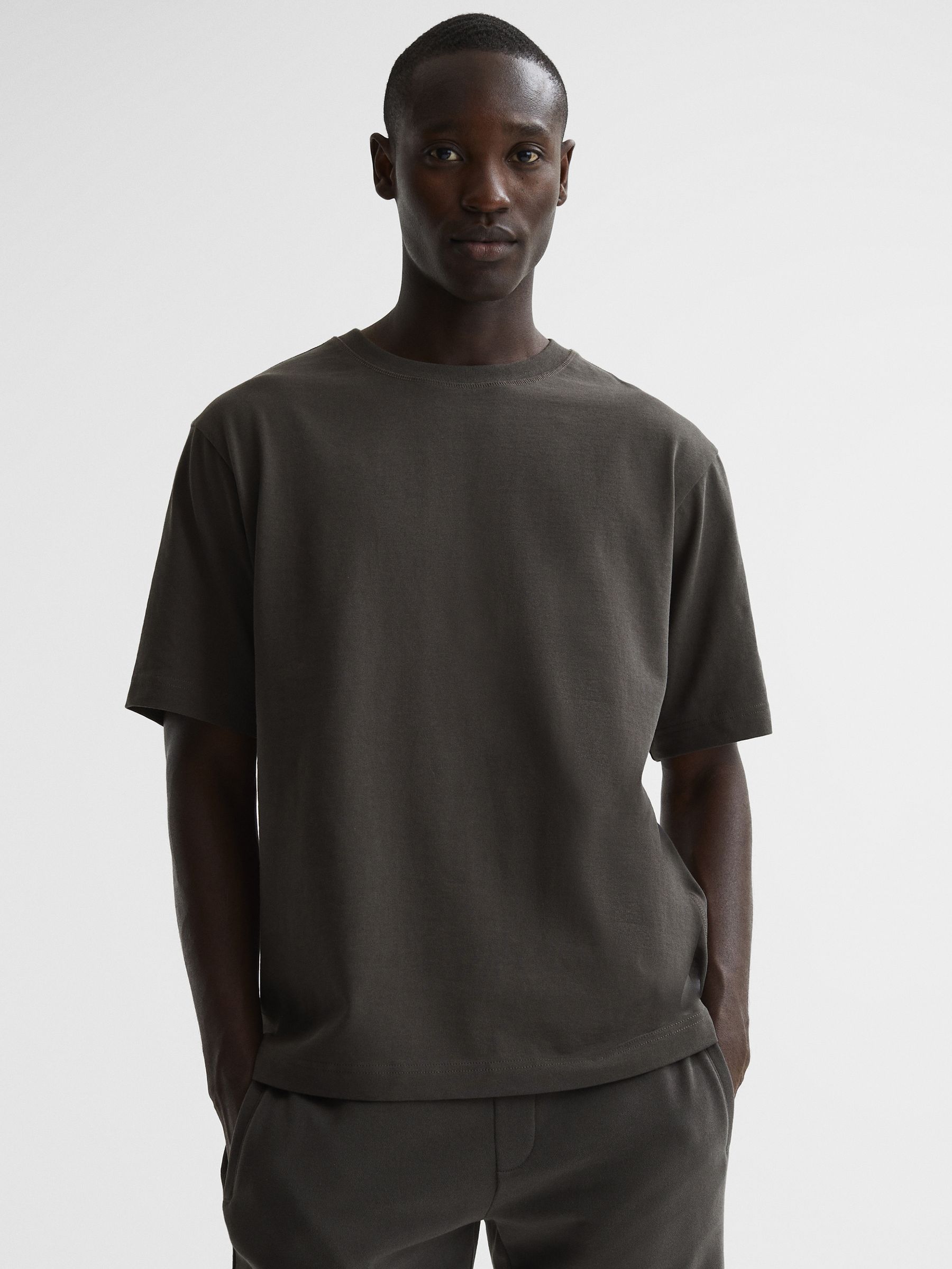 Oversized Garment Dye T-Shirt in Washed Black - Image 1 of 7 Oversized Garment Dye T-Shirt in Washed Black - Image 1 of 7