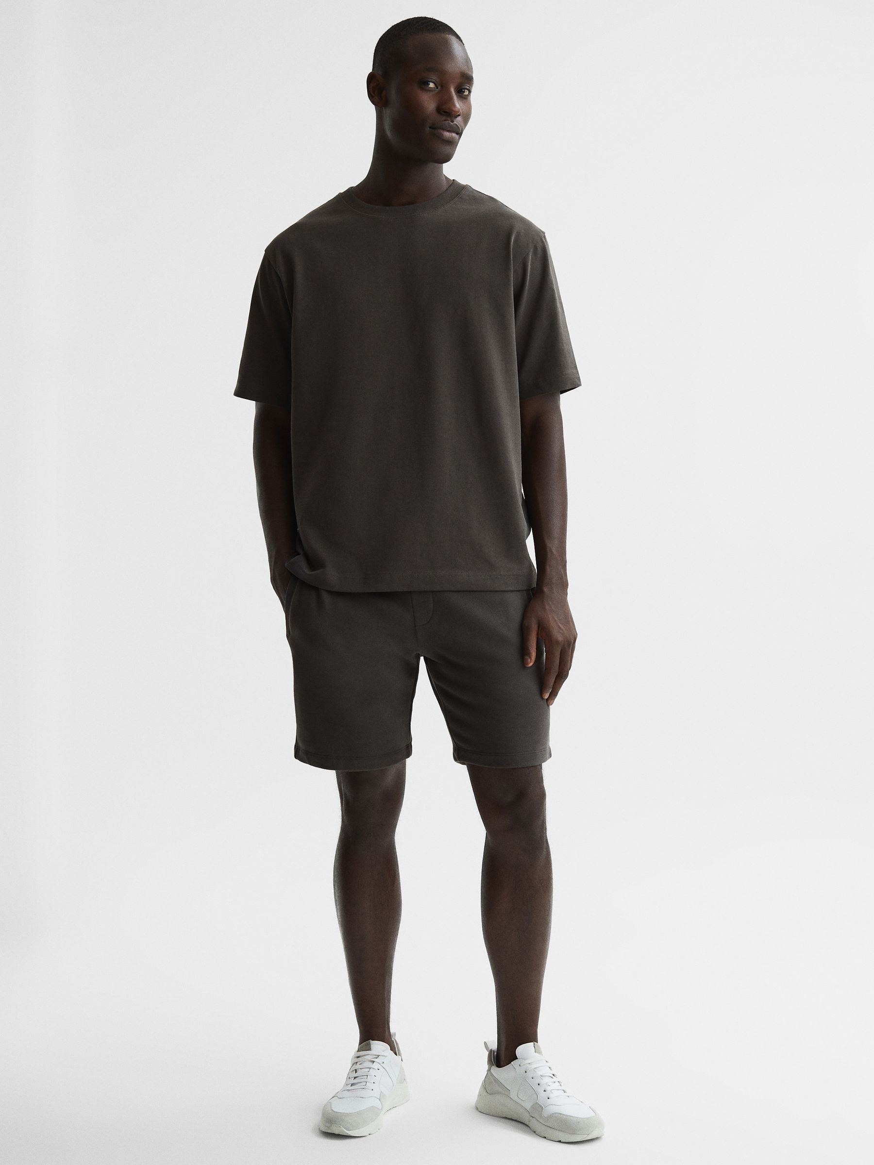 Oversized Garment Dye T-Shirt in Washed Black - Image 3 of 7