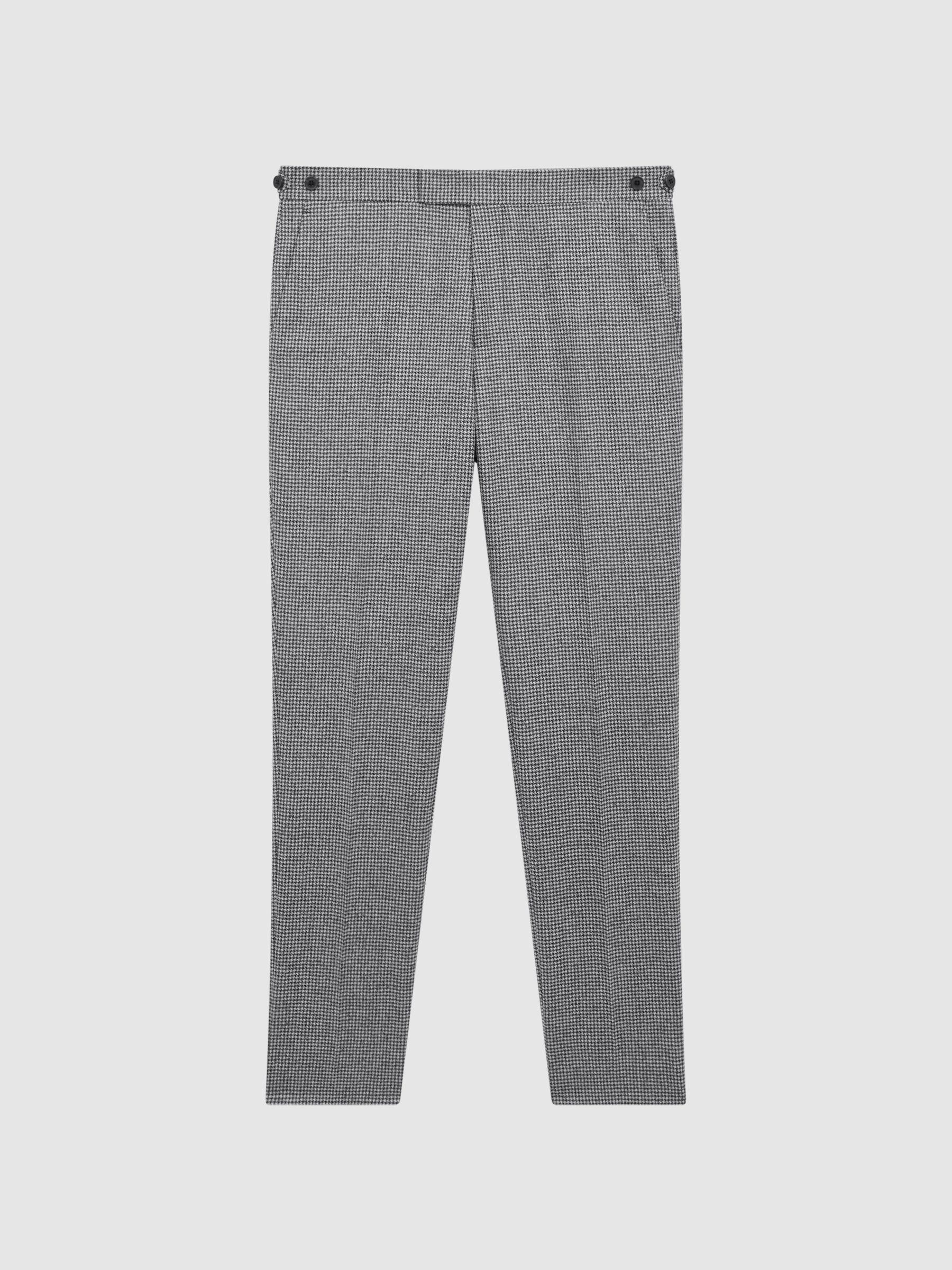 Slim Fit Wool Trousers in Blue - Image 2 of 5 Slim Fit Wool Trousers in Blue - Image 2 of 5