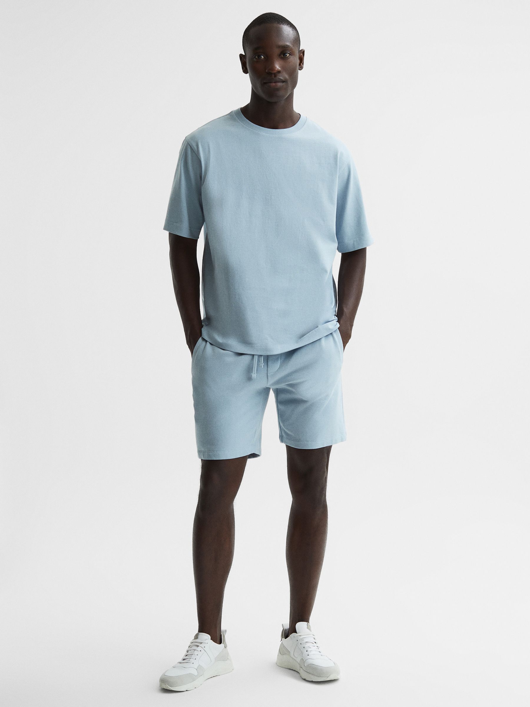 Oversized Garment Dye T-Shirt in Ice Blue - Image 3 of 7
