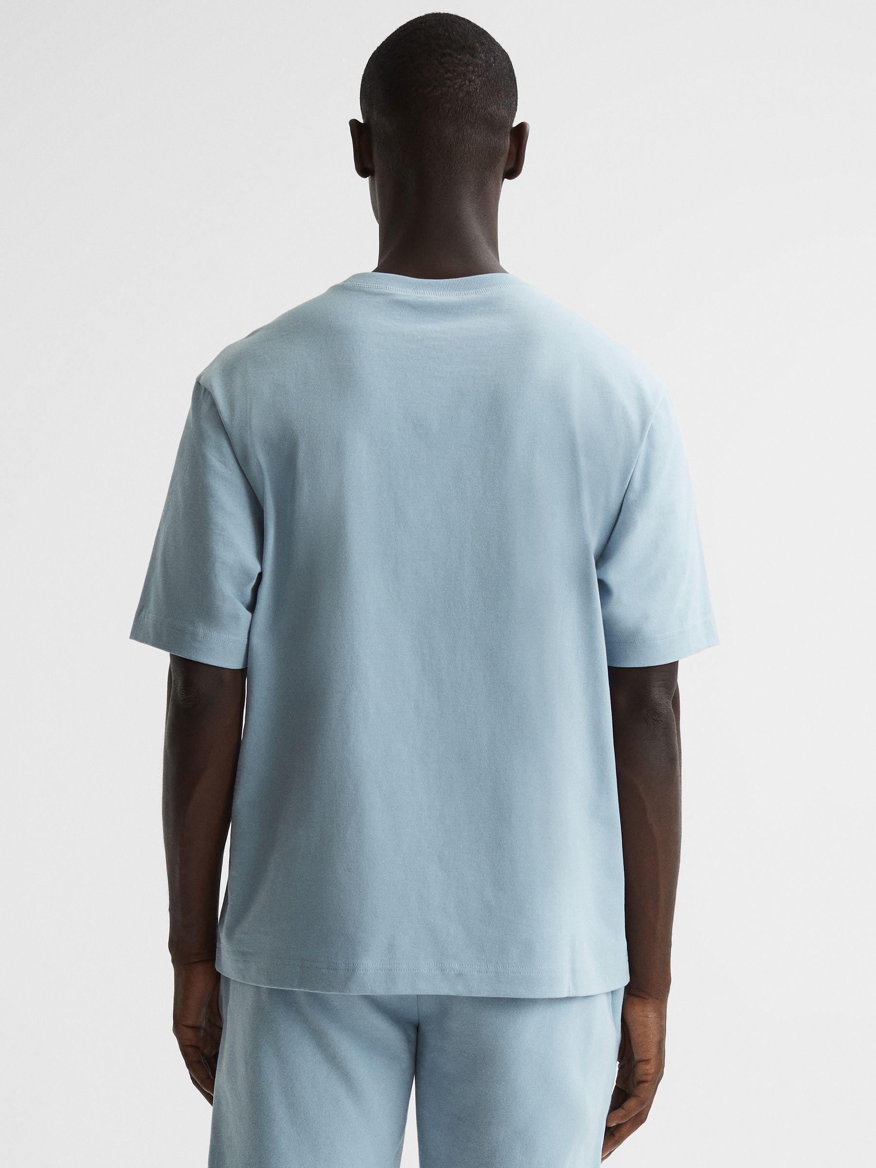 Oversized Garment Dye T-Shirt in Ice Blue - Image 5 of 7