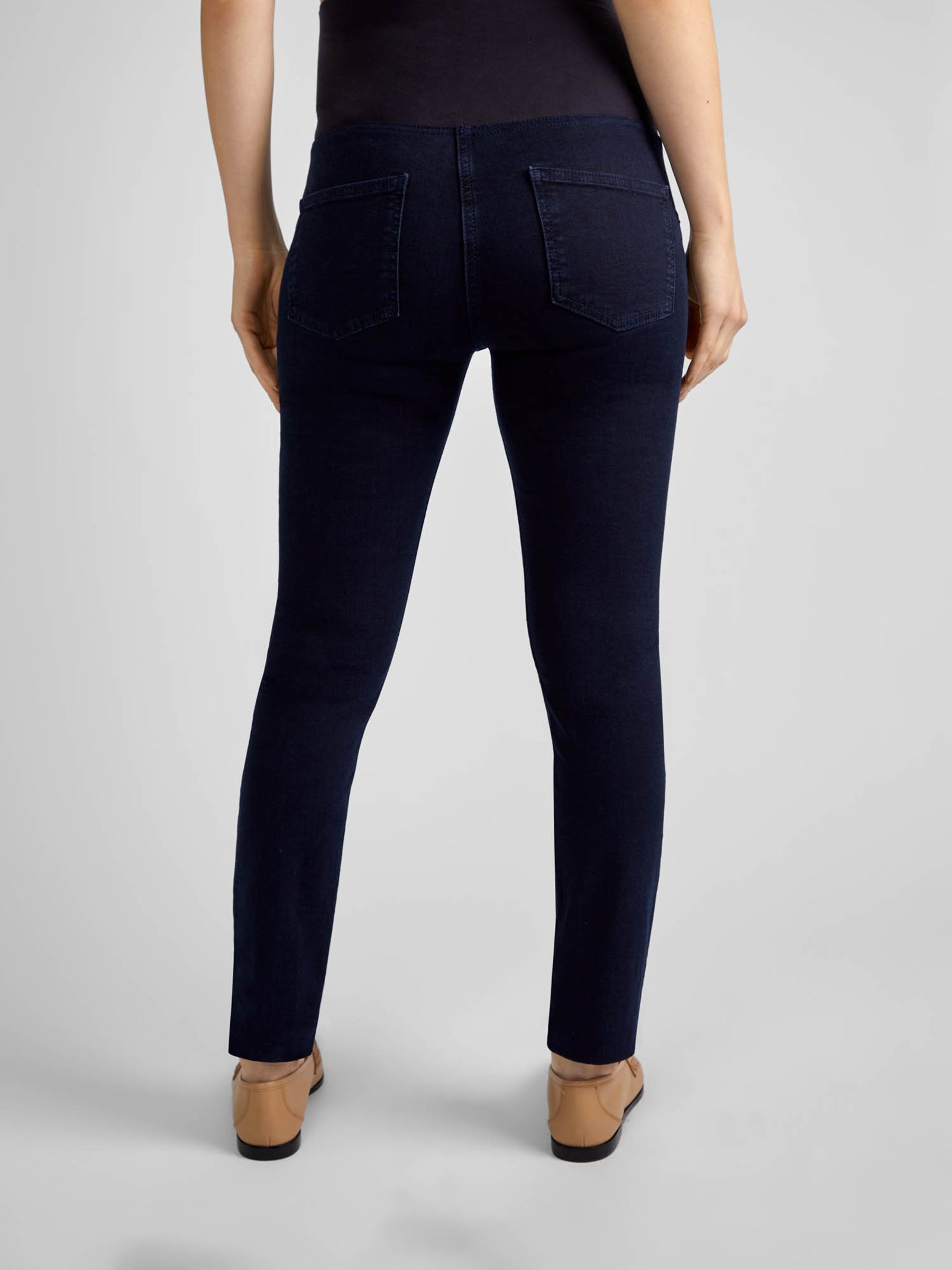 Dark Wash Blue Skinny Maternity Jeans - Image 2 of 5