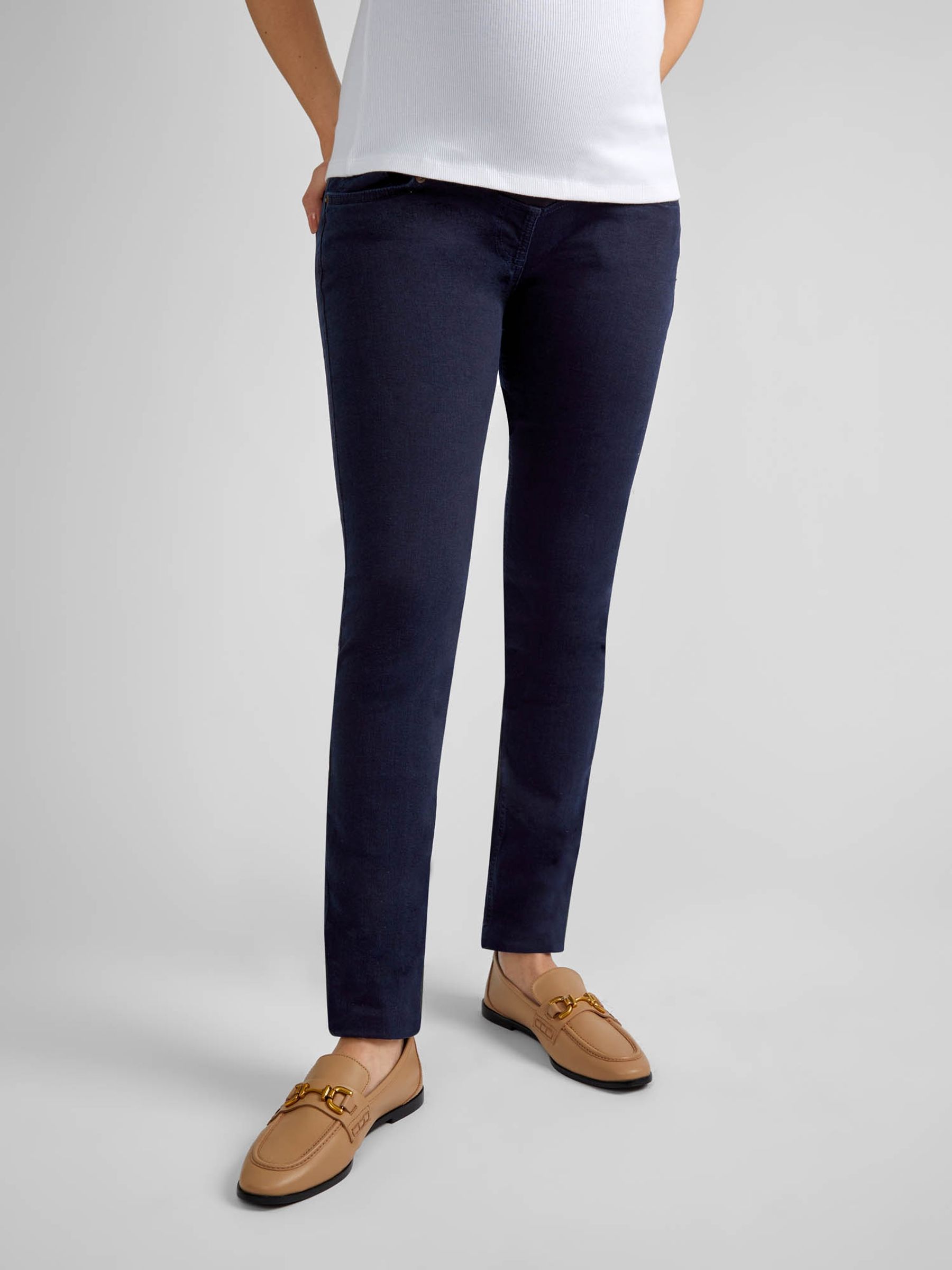 Dark Wash Blue Skinny Maternity Jeans - Image 4 of 5