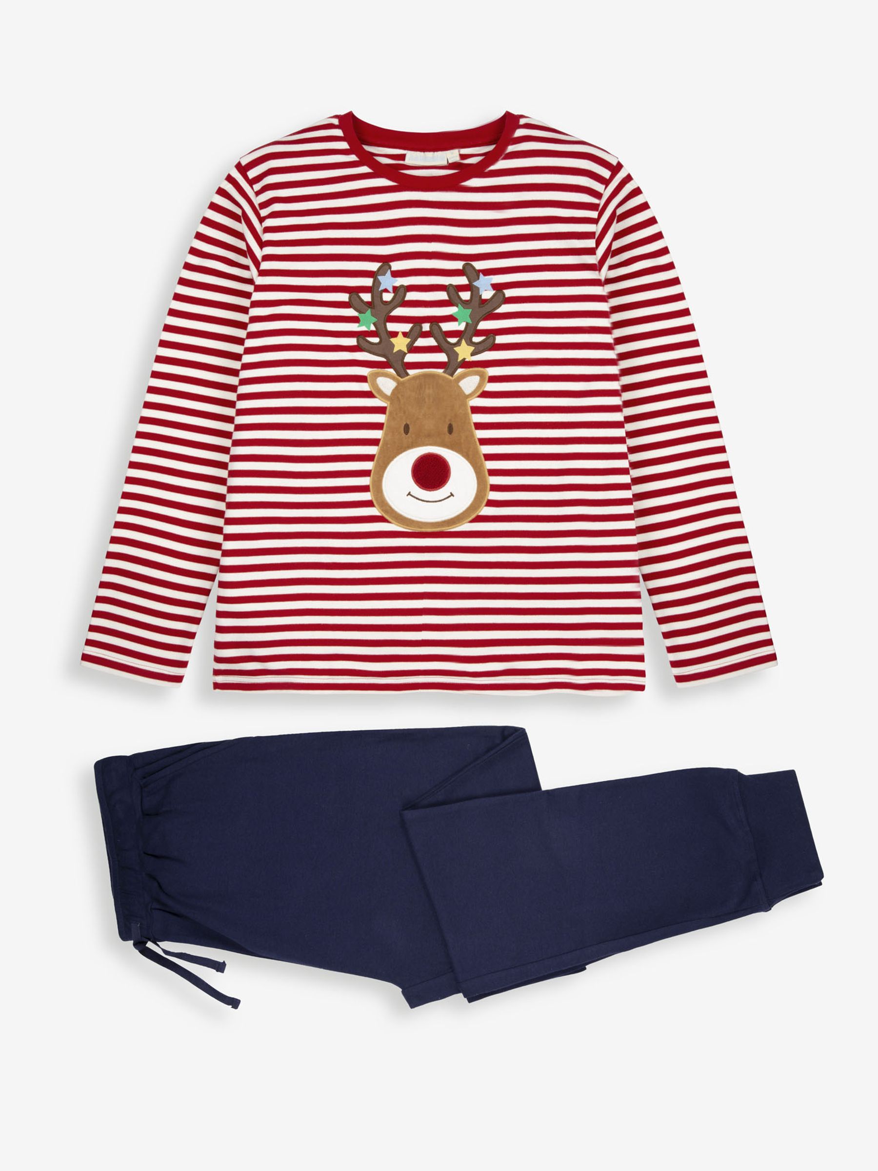 Red Men's Reindeer Pyjama Set - Image 3 of 10