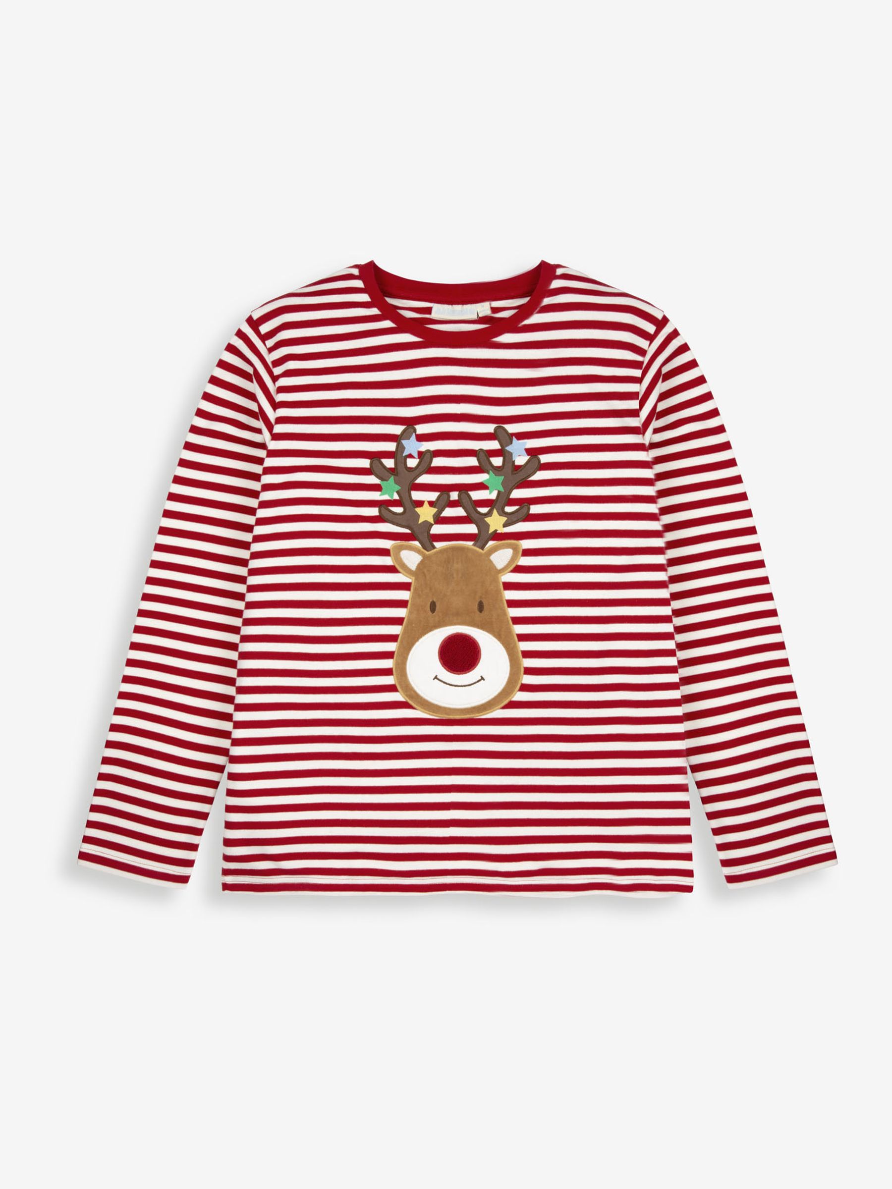 Red Men's Reindeer Pyjama Set - Image 4 of 10