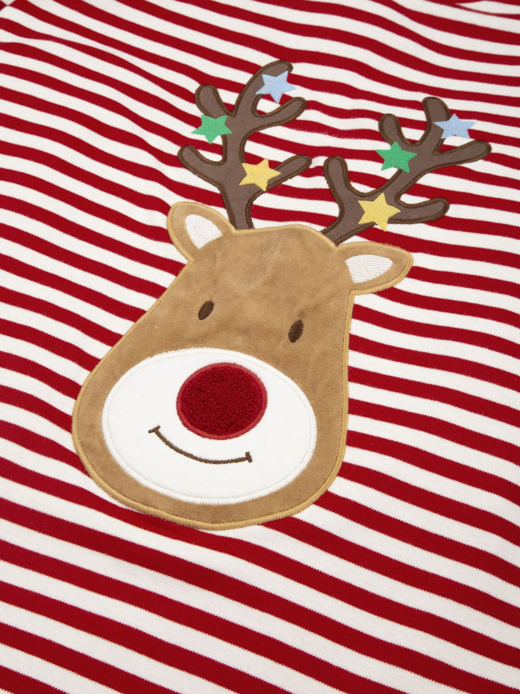 Red Men's Reindeer Pyjama Set - Image 6 of 10