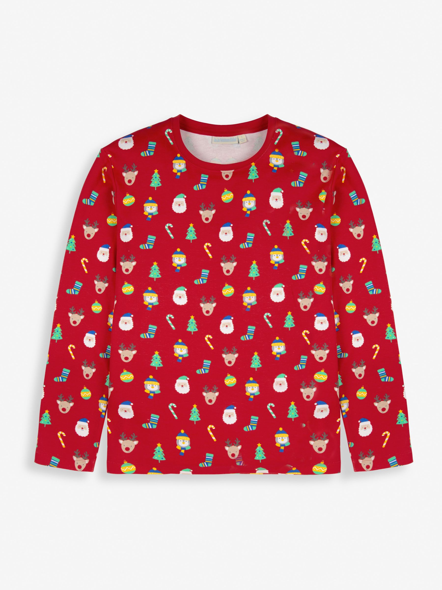 Red Men's Christmas Print Pyjama Set - Image 2 of 8