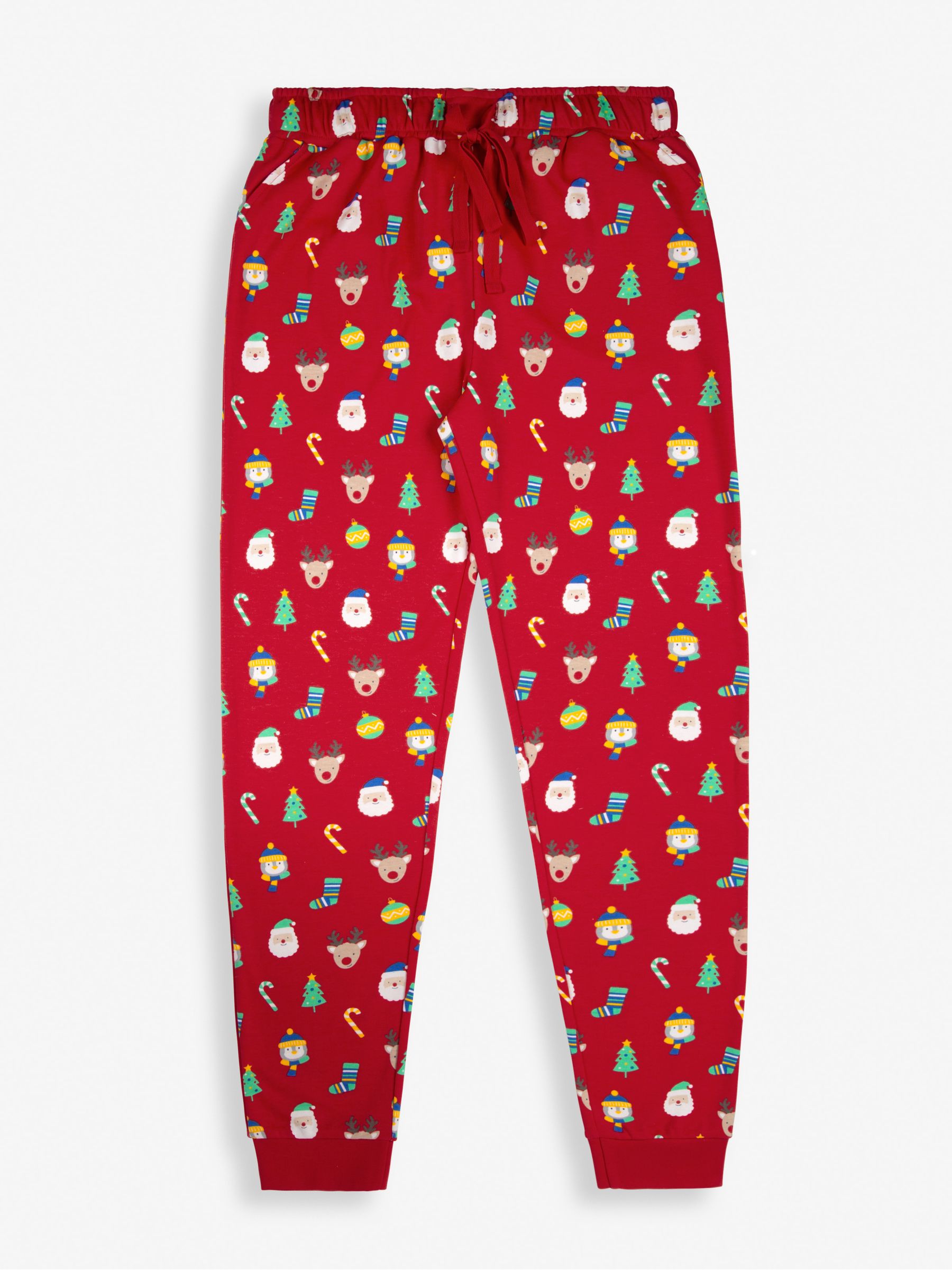 Red Men's Christmas Print Pyjama Set - Image 3 of 8