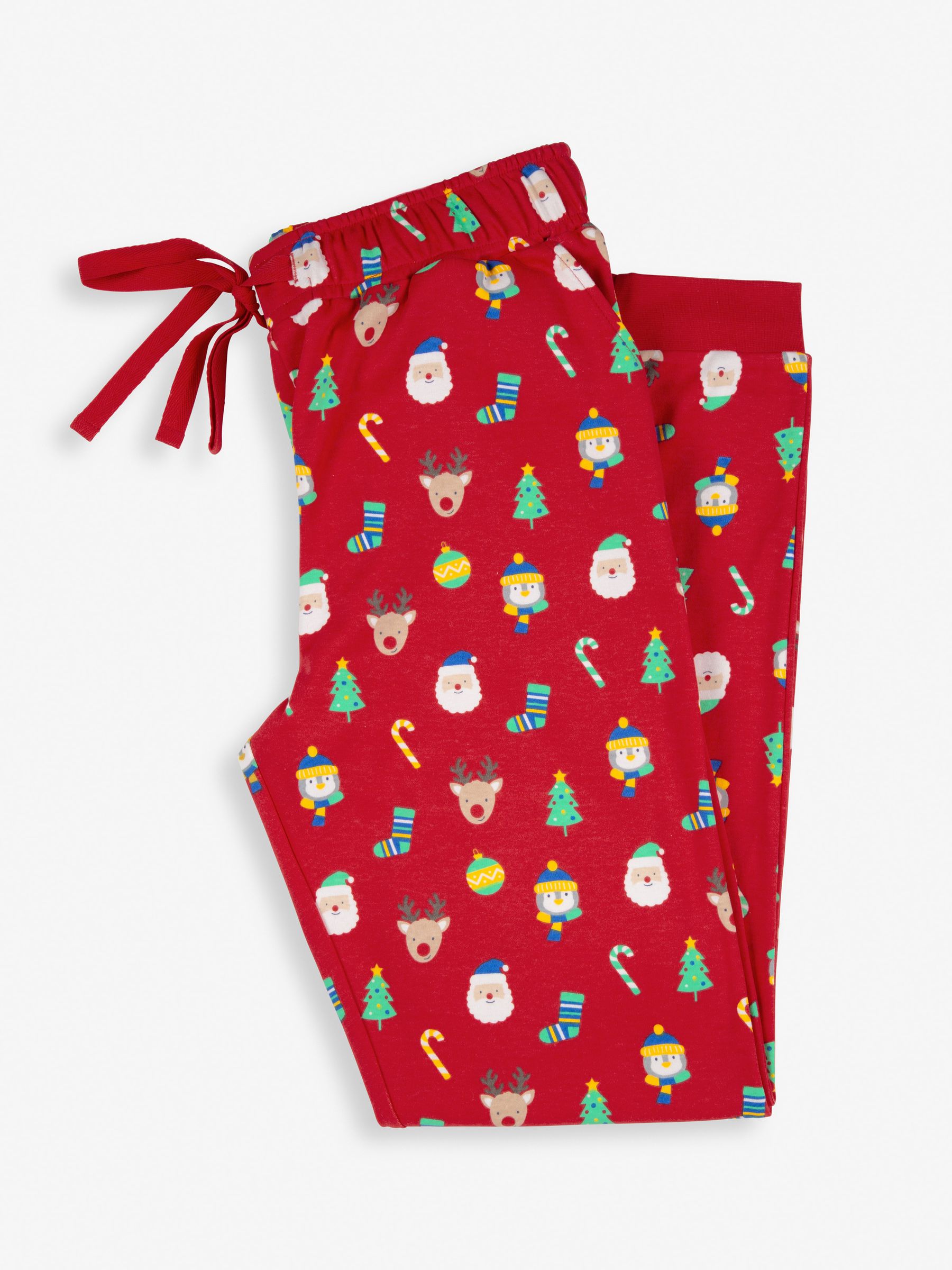 Red Men's Christmas Print Pyjama Set - Image 4 of 8