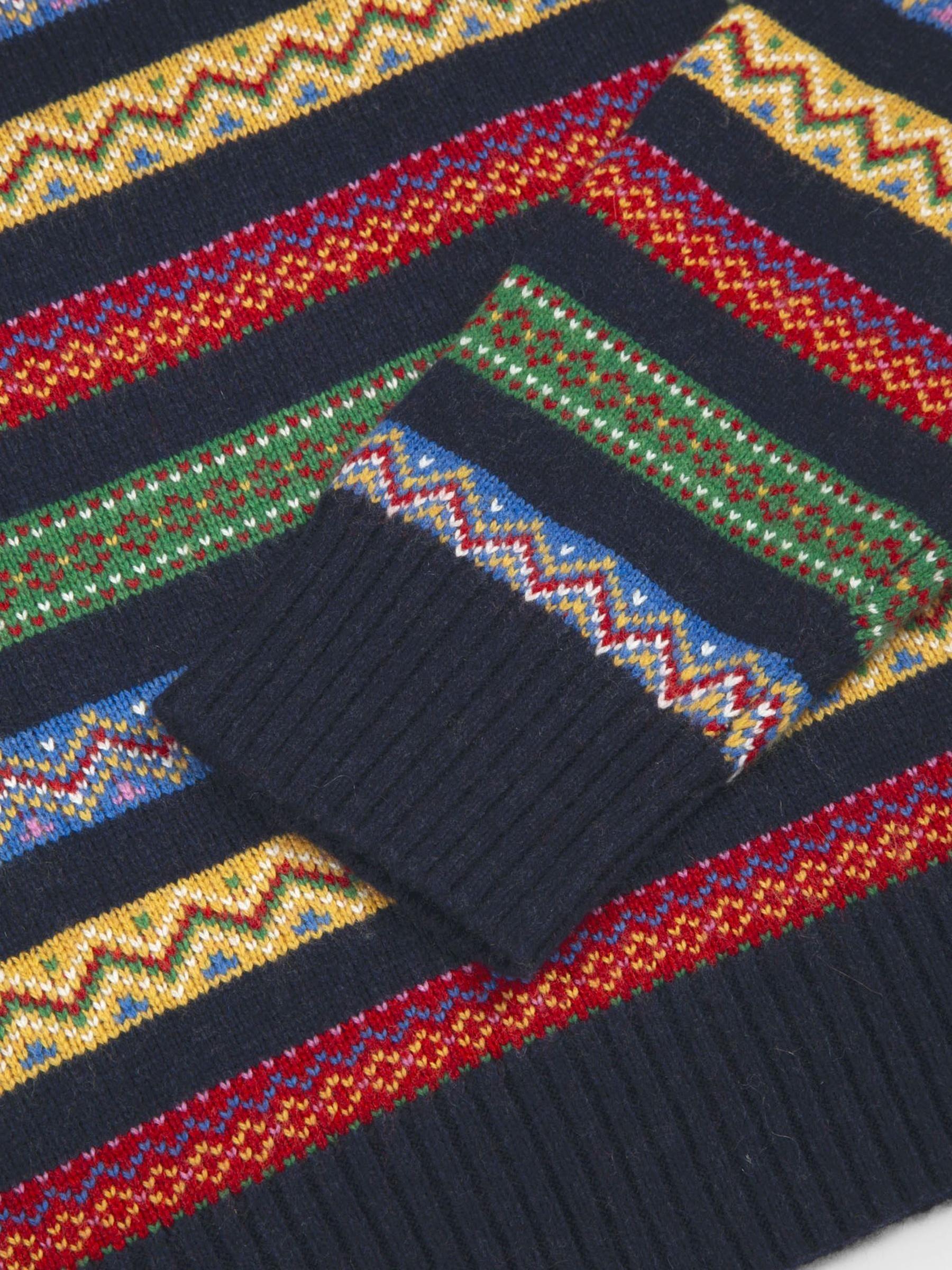 Navy Mens Penguin Fair Isle Pattern Jumper - Image 4 of 4