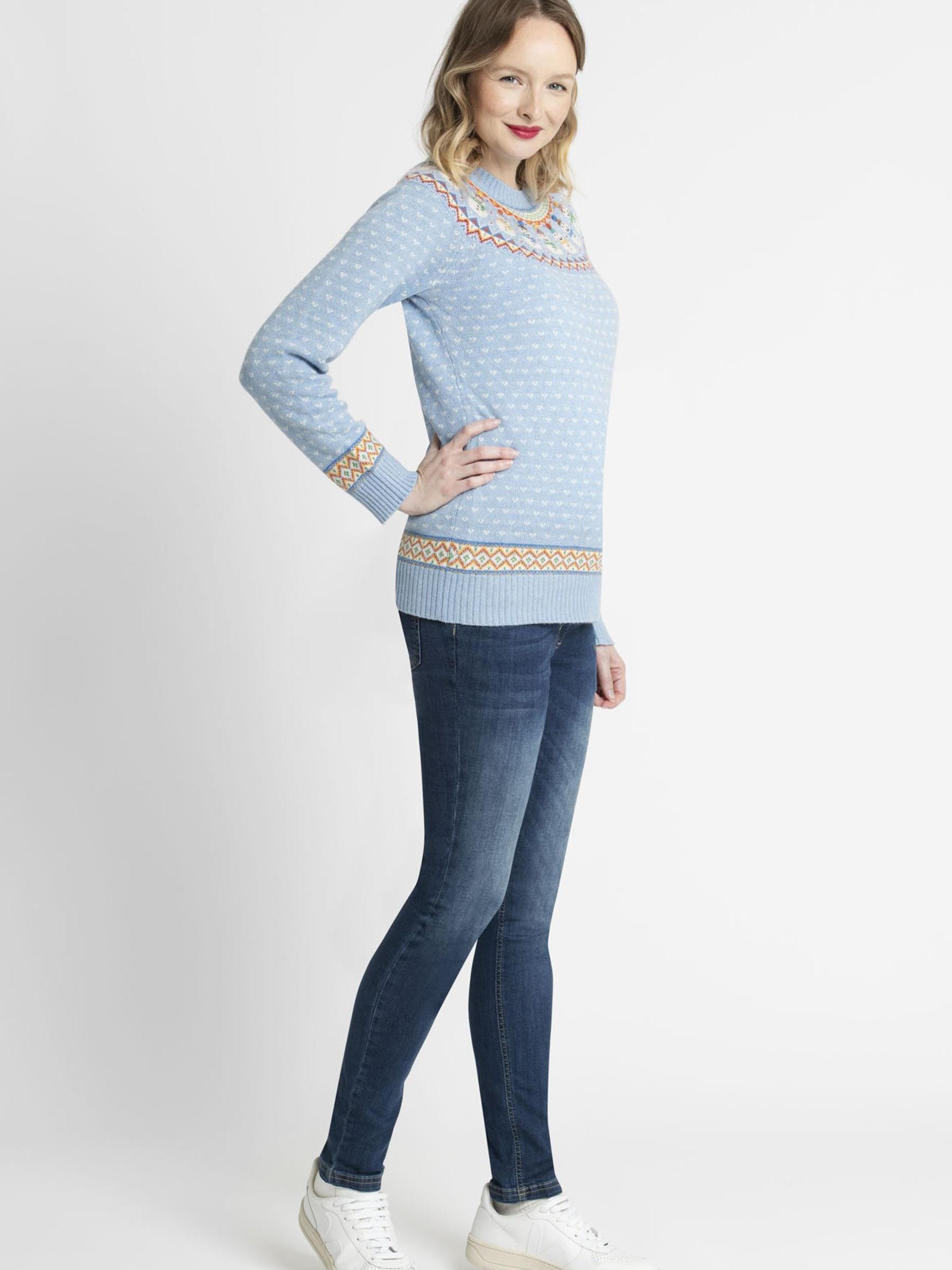 Blue Womens Snowman Fair Isle Pattern Jumper - Image 2 of 2