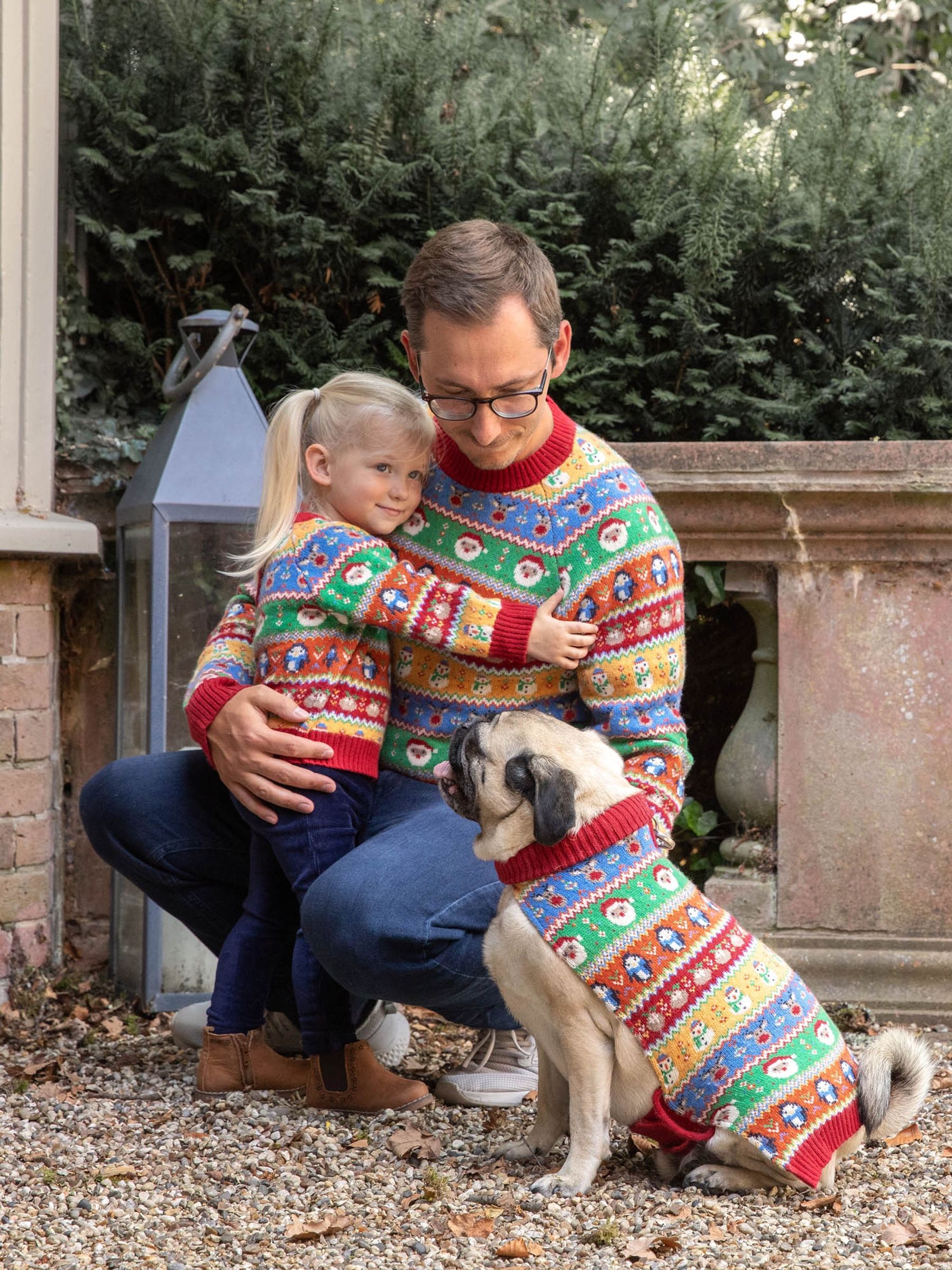 Multi Mens Christmas Fair Isle Pattern Jumper JoJo Maman Bébé