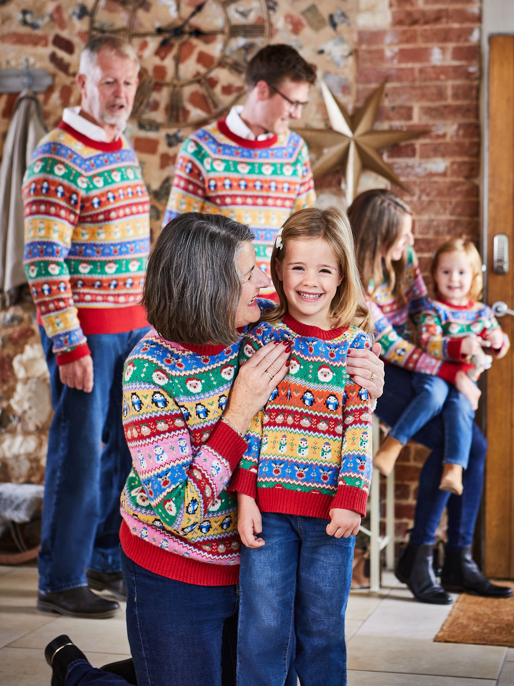 Multi Mens Christmas Fair Isle Pattern Jumper - Image 2 of 5