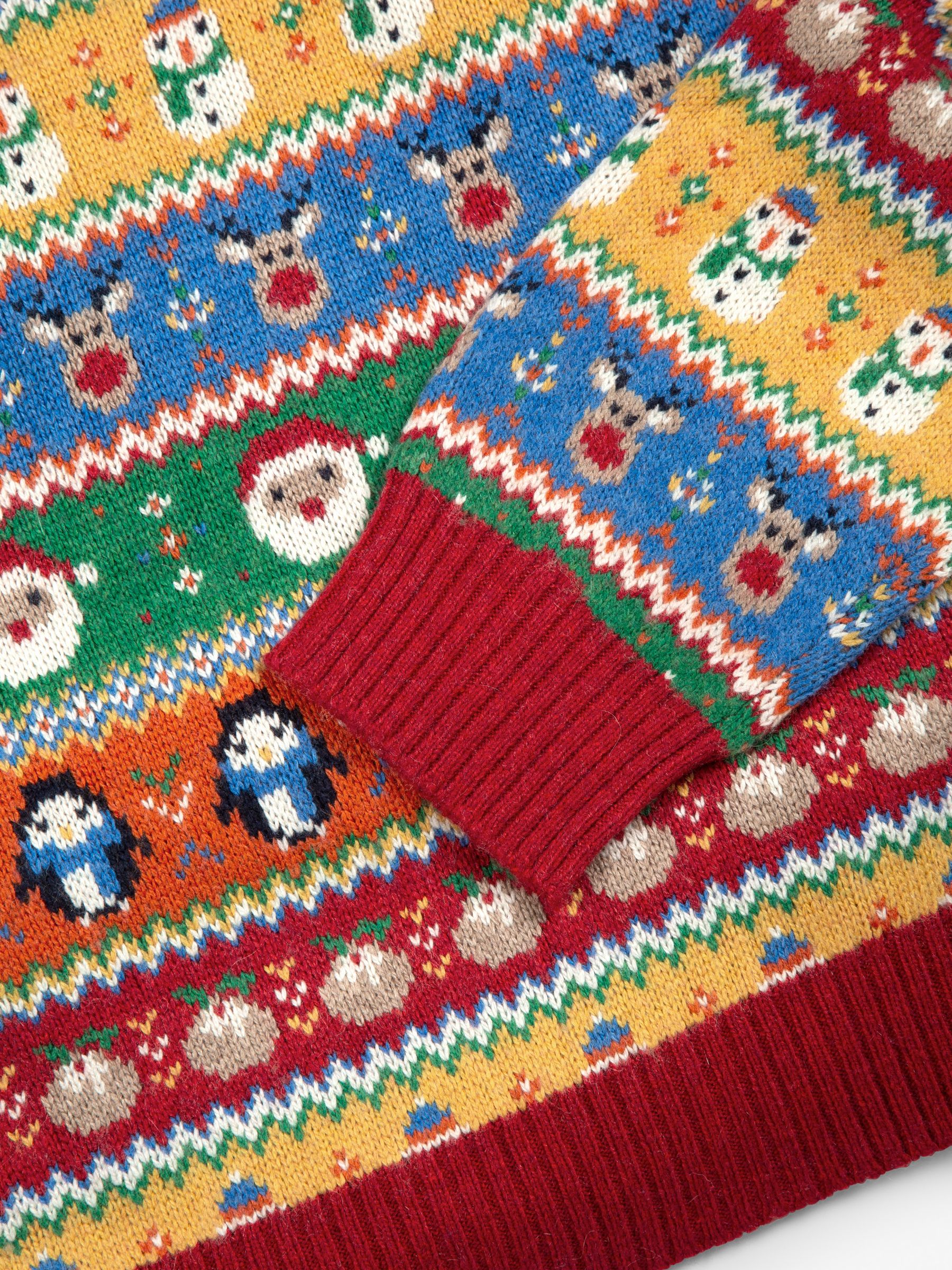 Multi Mens Christmas Fair Isle Pattern Jumper - Image 5 of 5