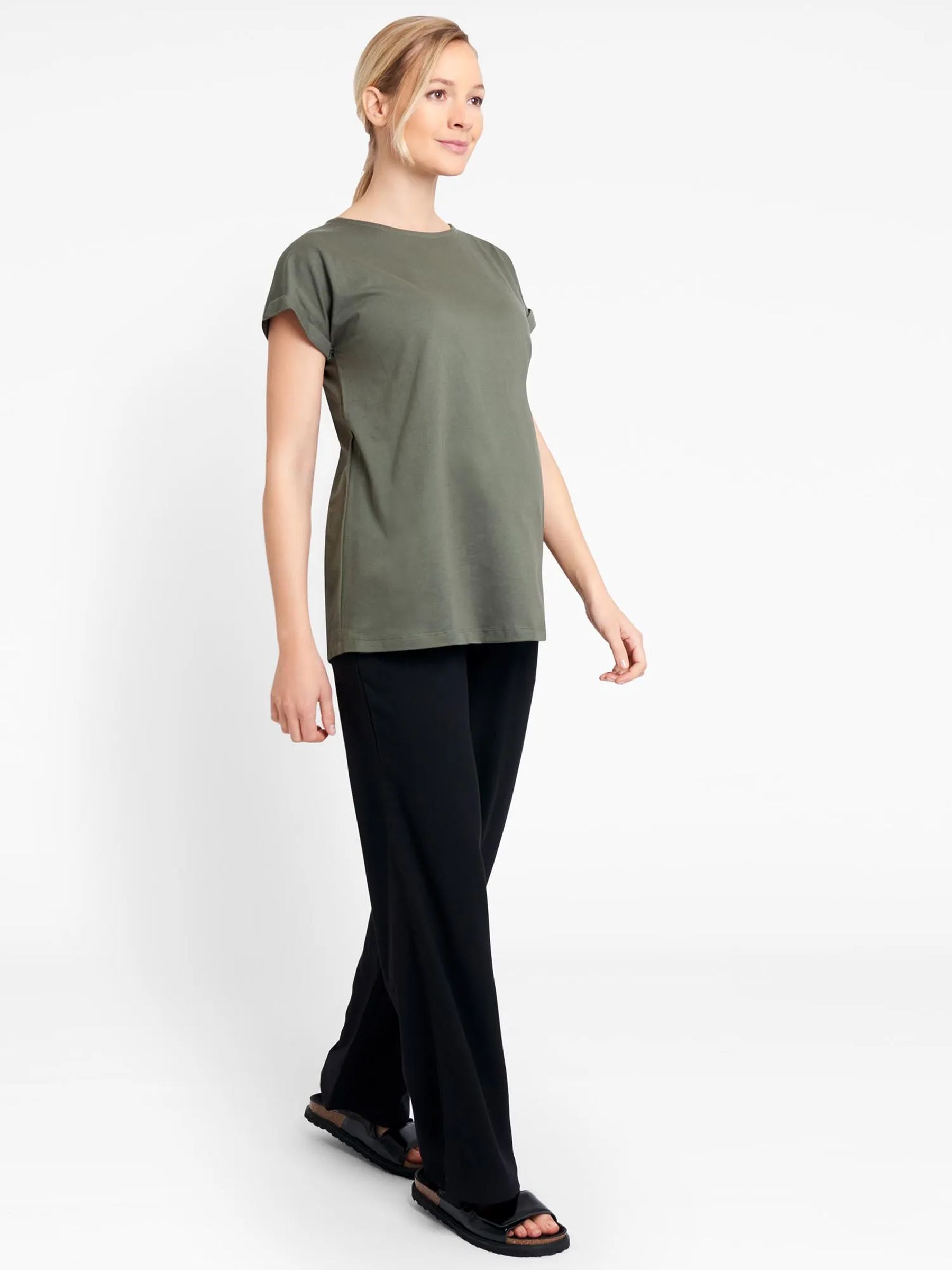 Black Classic Maternity Trousers - Image 1 of 4