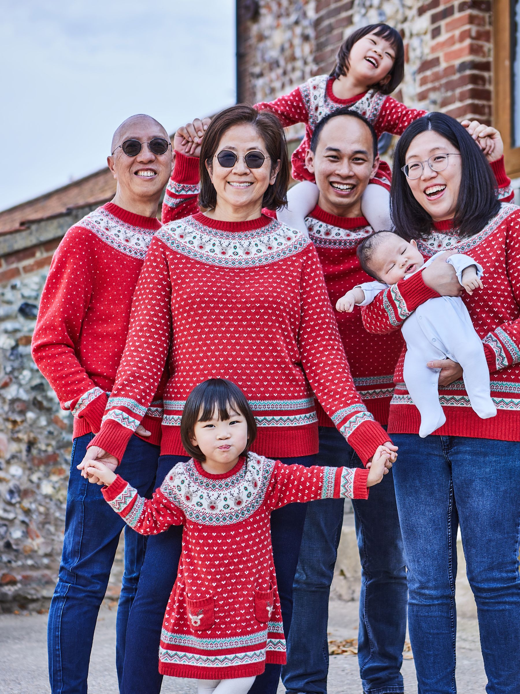 Red Reindeer Fair Isle Pattern Jumper - Image 4 of 5