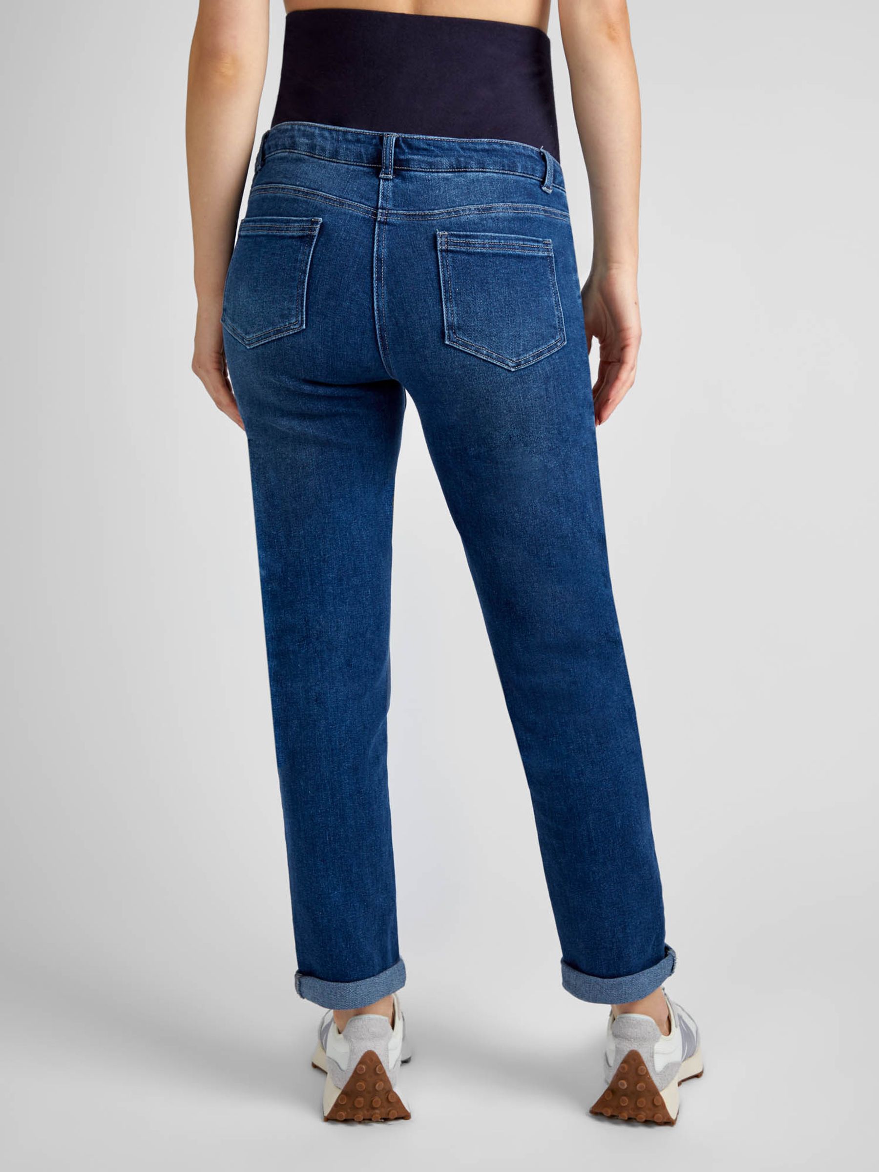 Mid Wash Mom Maternity Jeans - Image 3 of 4
