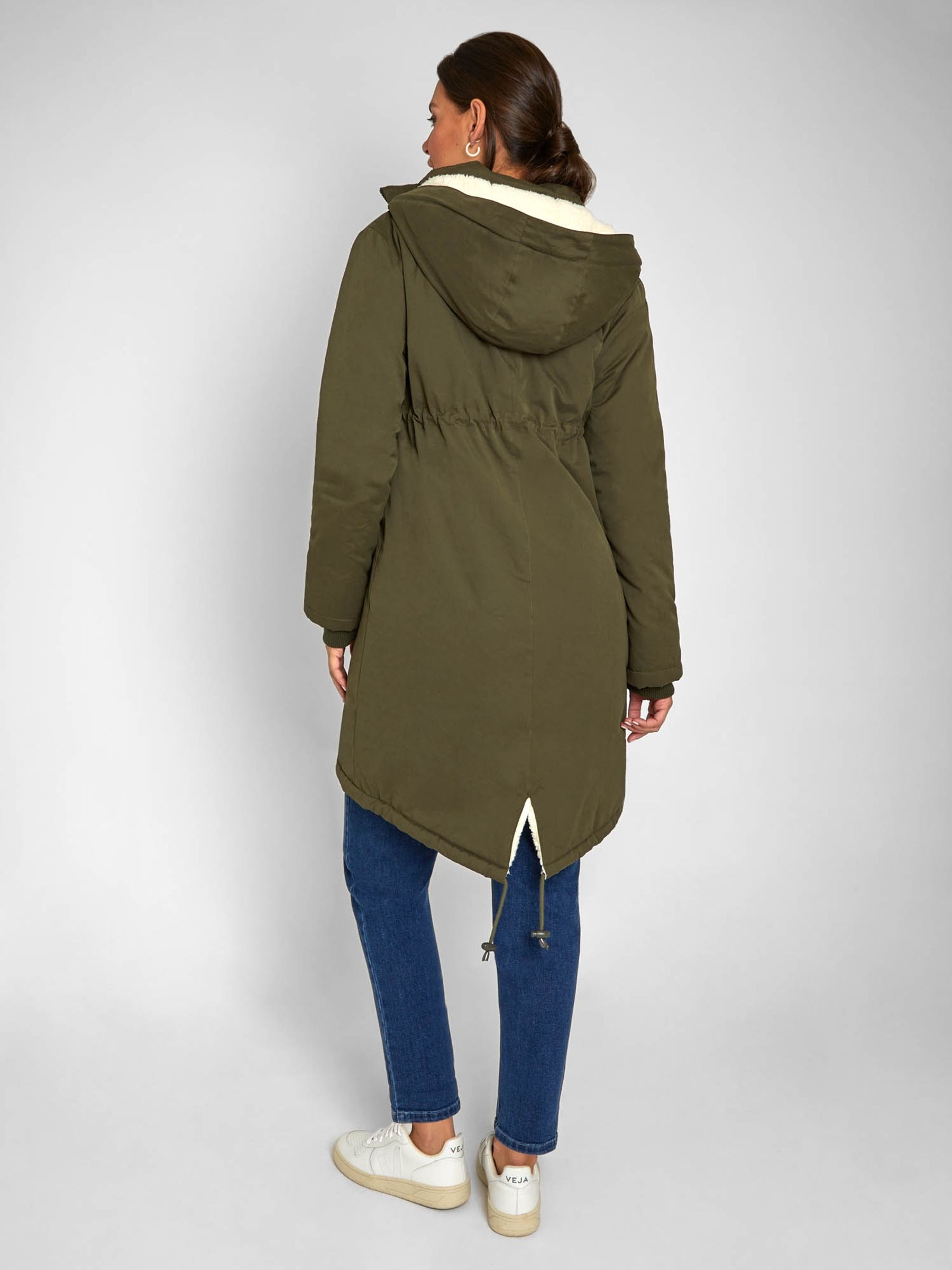 Khaki Cosy 2-in-1 Maternity Parka - Image 2 of 7