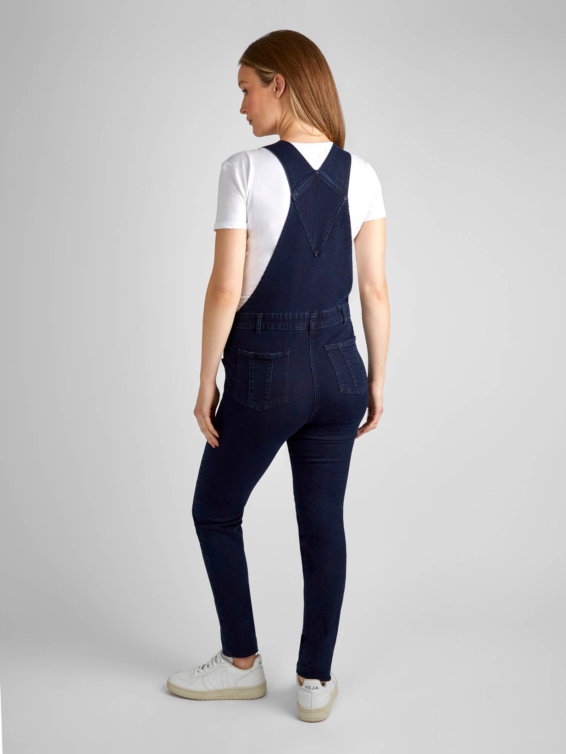 Dark Wash Maternity Denim Dungarees - Image 2 of 5