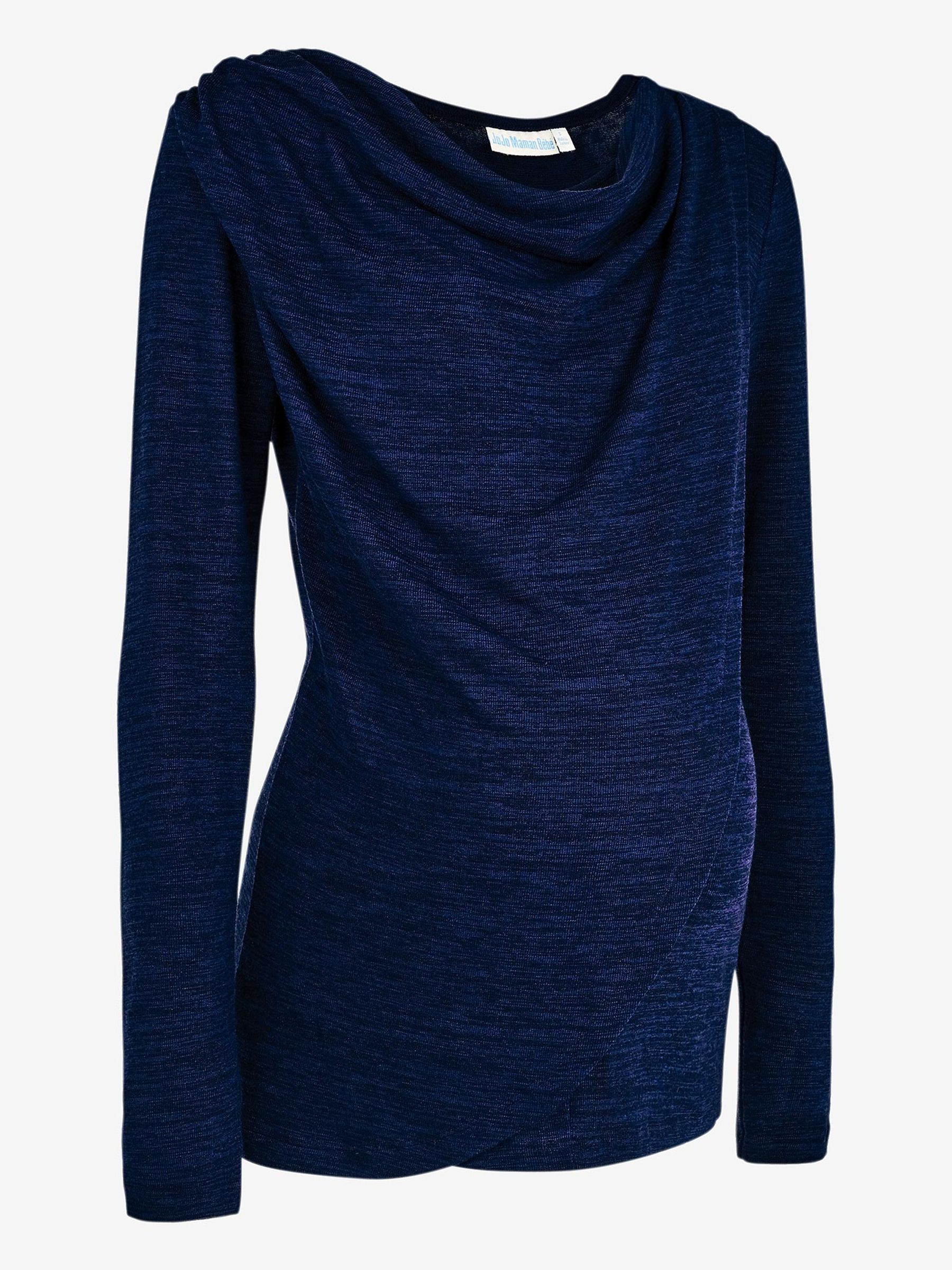 Navy Cowl Neck Nursing Top - Image 4 of 5