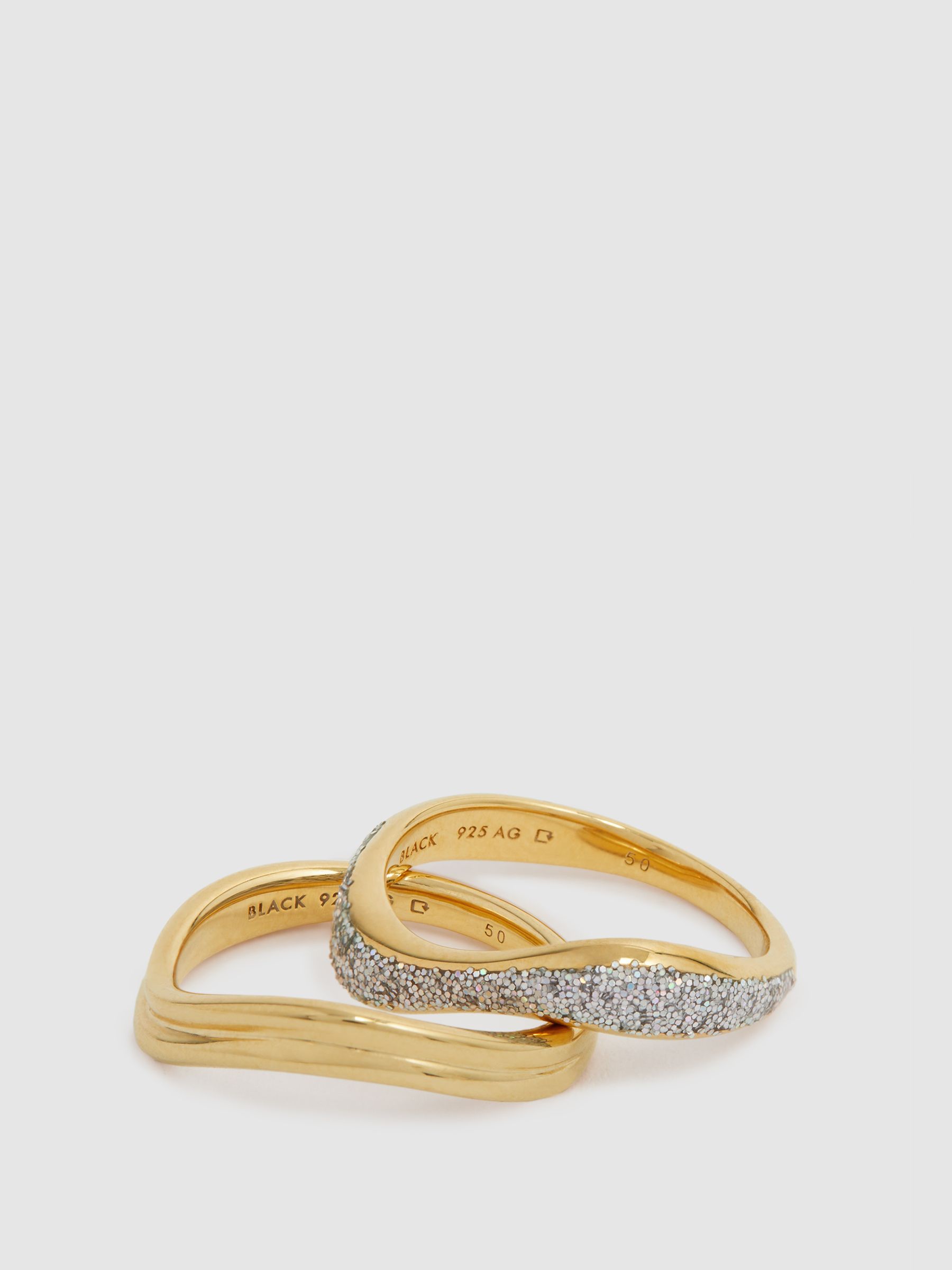 Maria Black Ring in Gold - Image 4 of 5