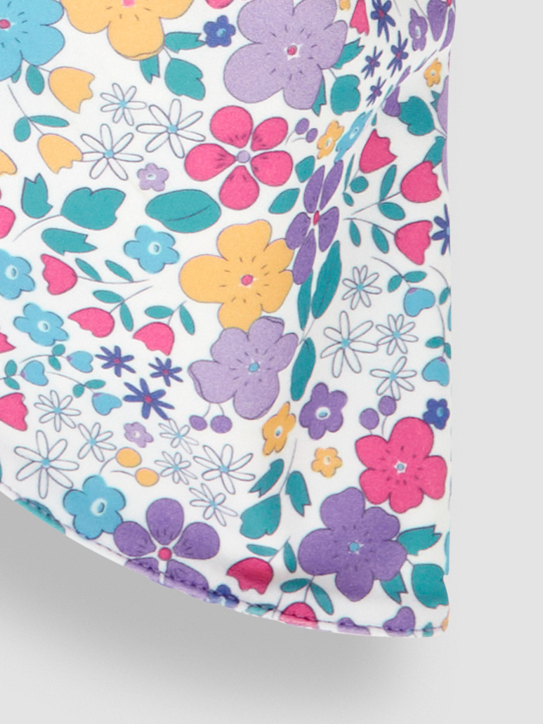 Pink Pastel Floral Sun Protection Hat - Image 4 of 4