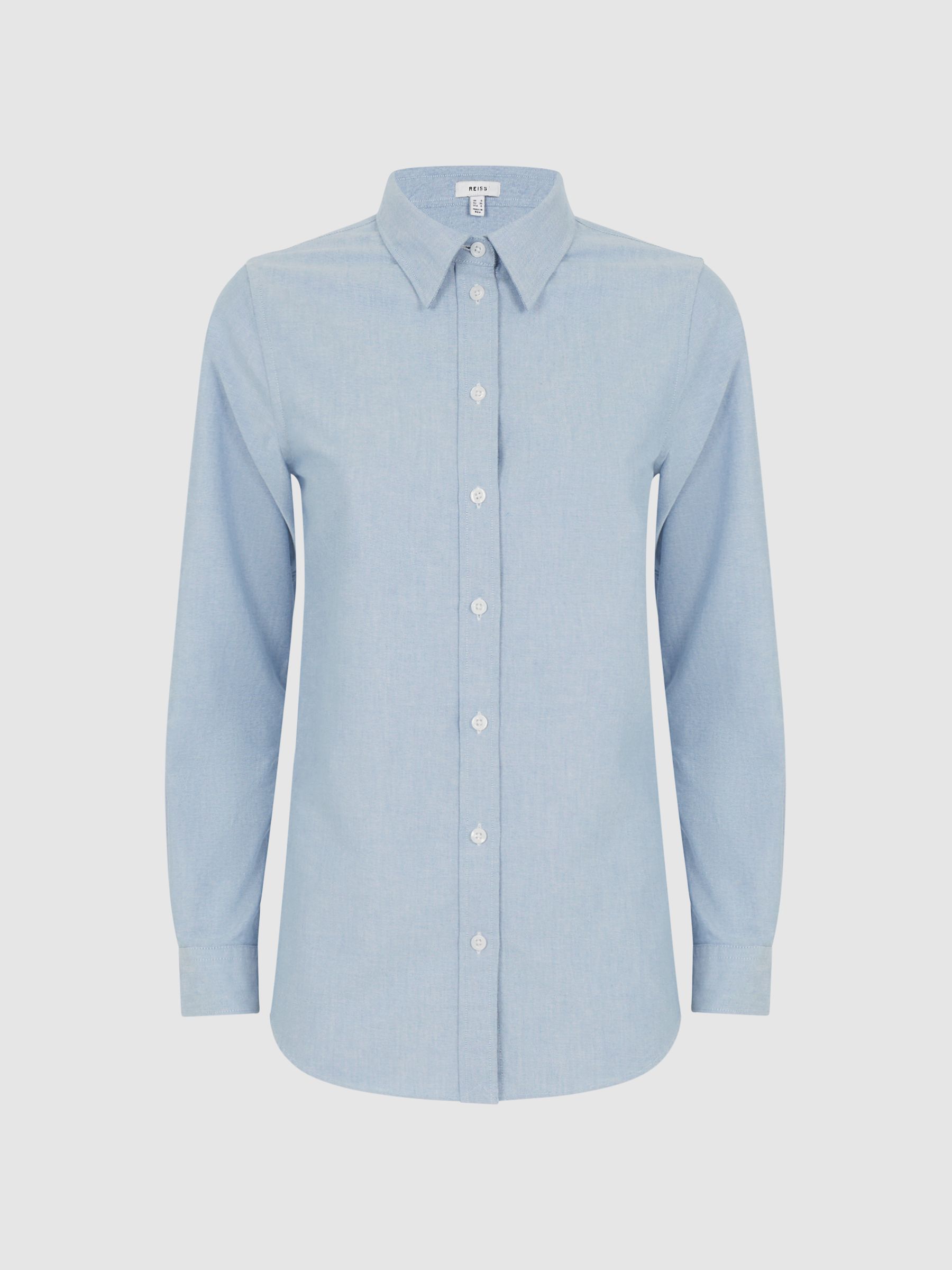 Fitted Oxford Shirt in Blue - Image 2 of 6
