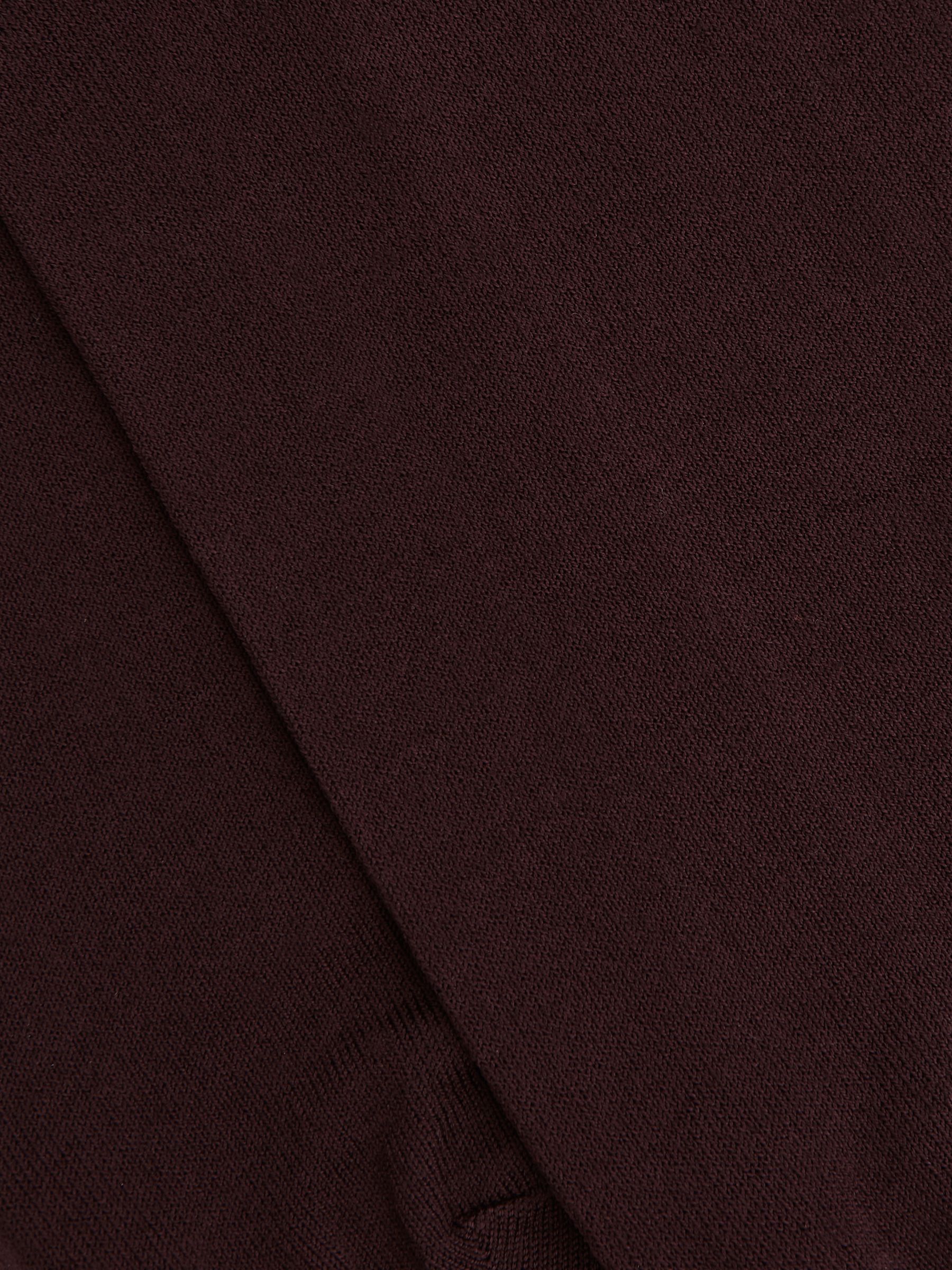 Mercerised Cotton Blend Sock in Bordeaux - Image 3 of 3